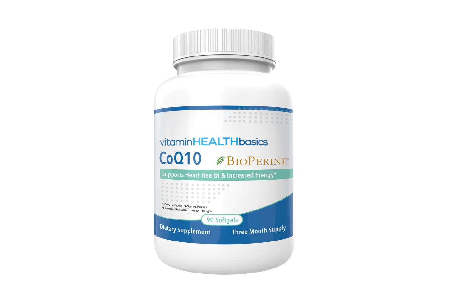 Vitamin Health Basics CoQ10 Softgels 90 Count