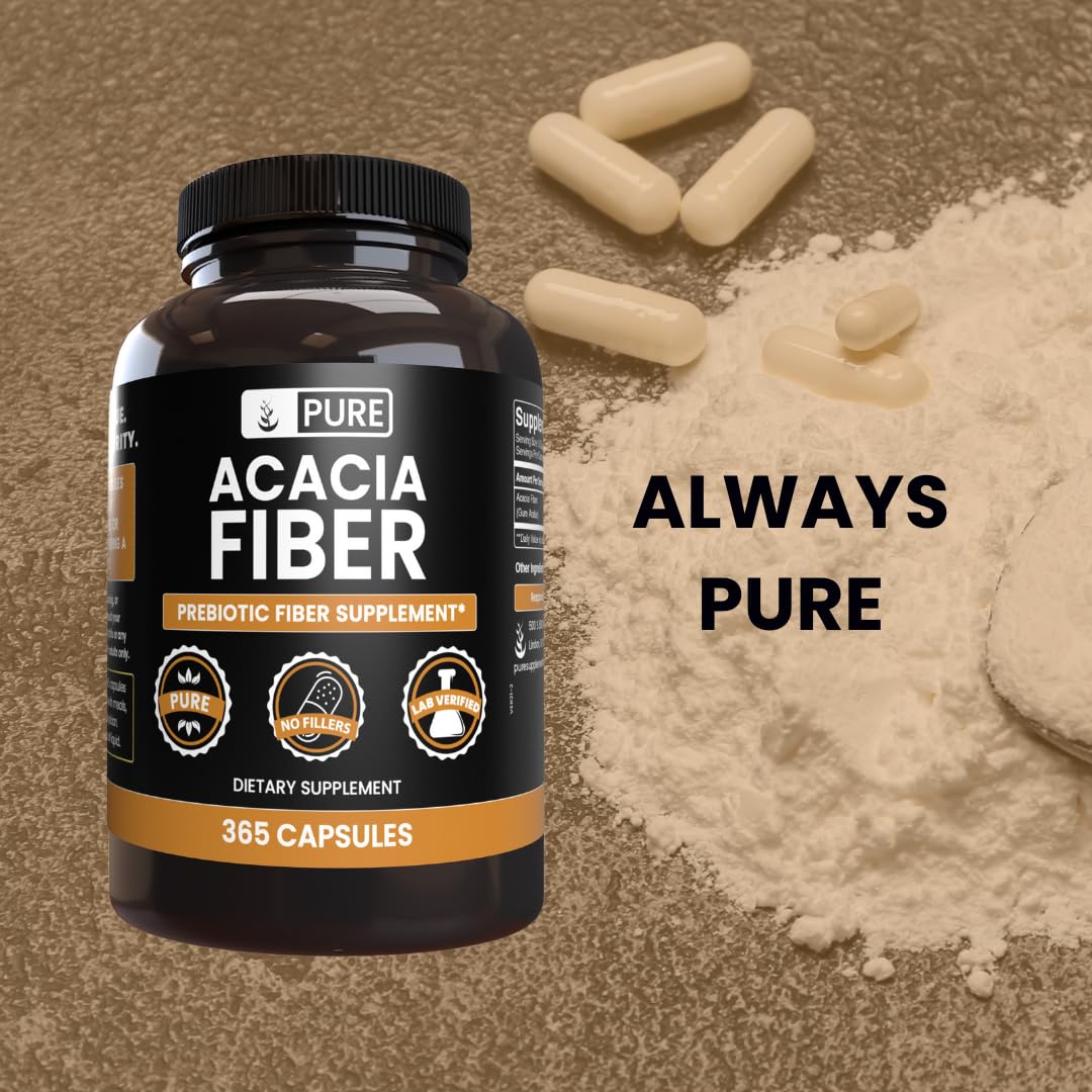 Pure Original Ingredients Acacia Fiber Capsule 365