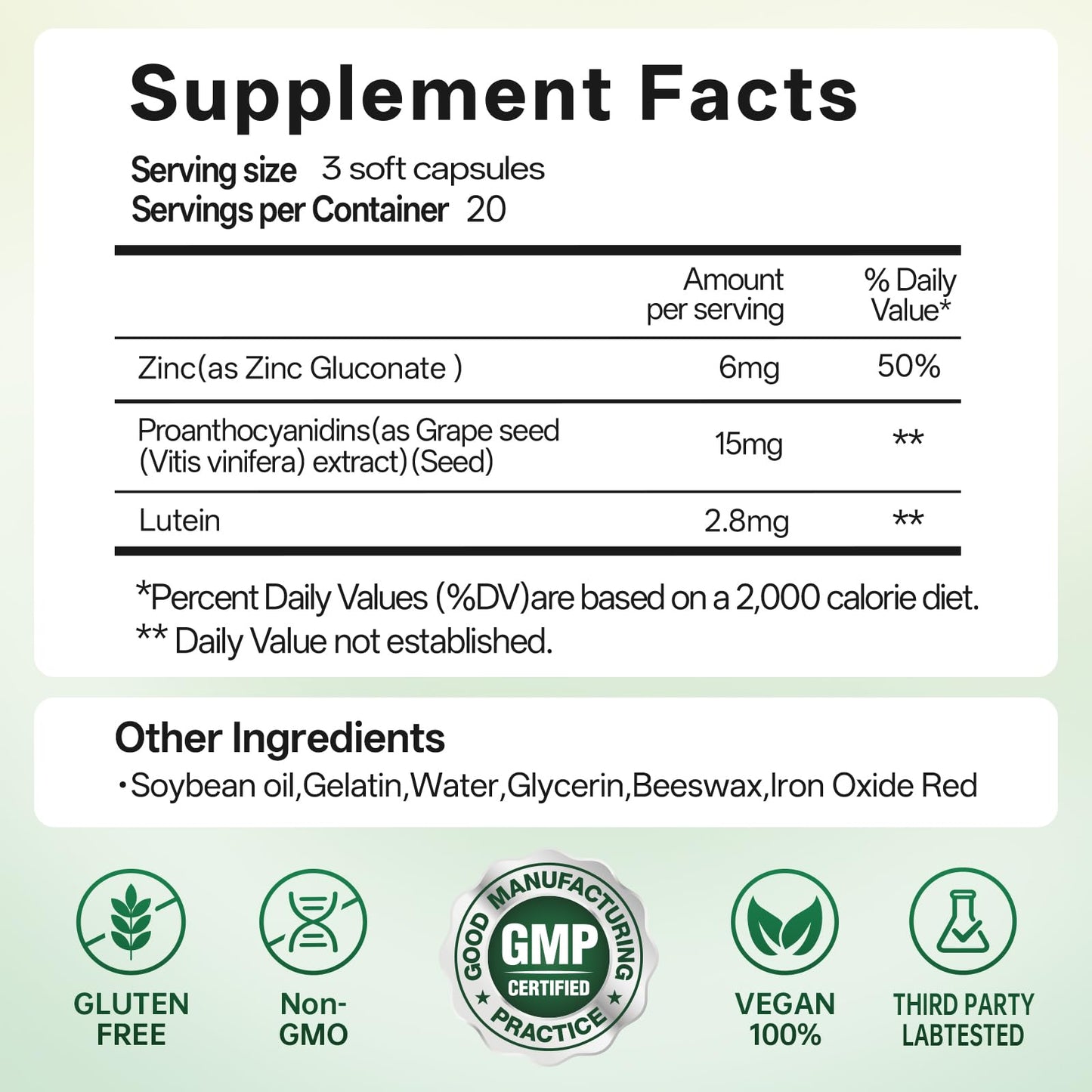 Oopeatol Bilberry Supplement with Lutein, 60 Capsules