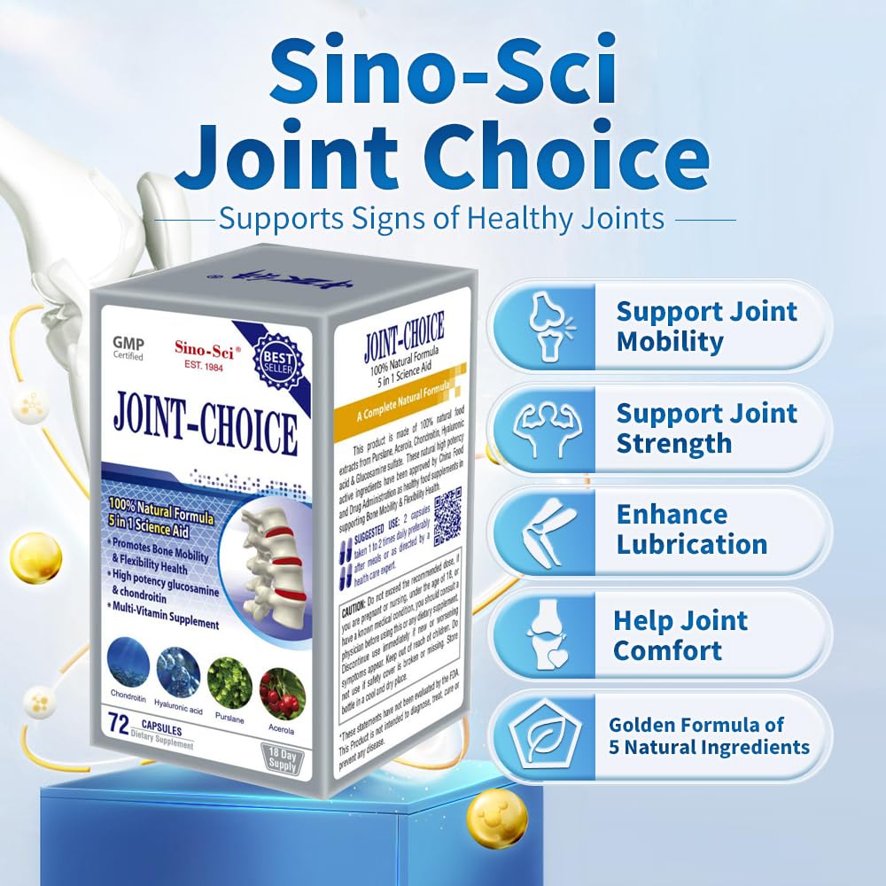 Sino-Sci Joint Choice Joint Support Supplement Capsule, 2 Bottles