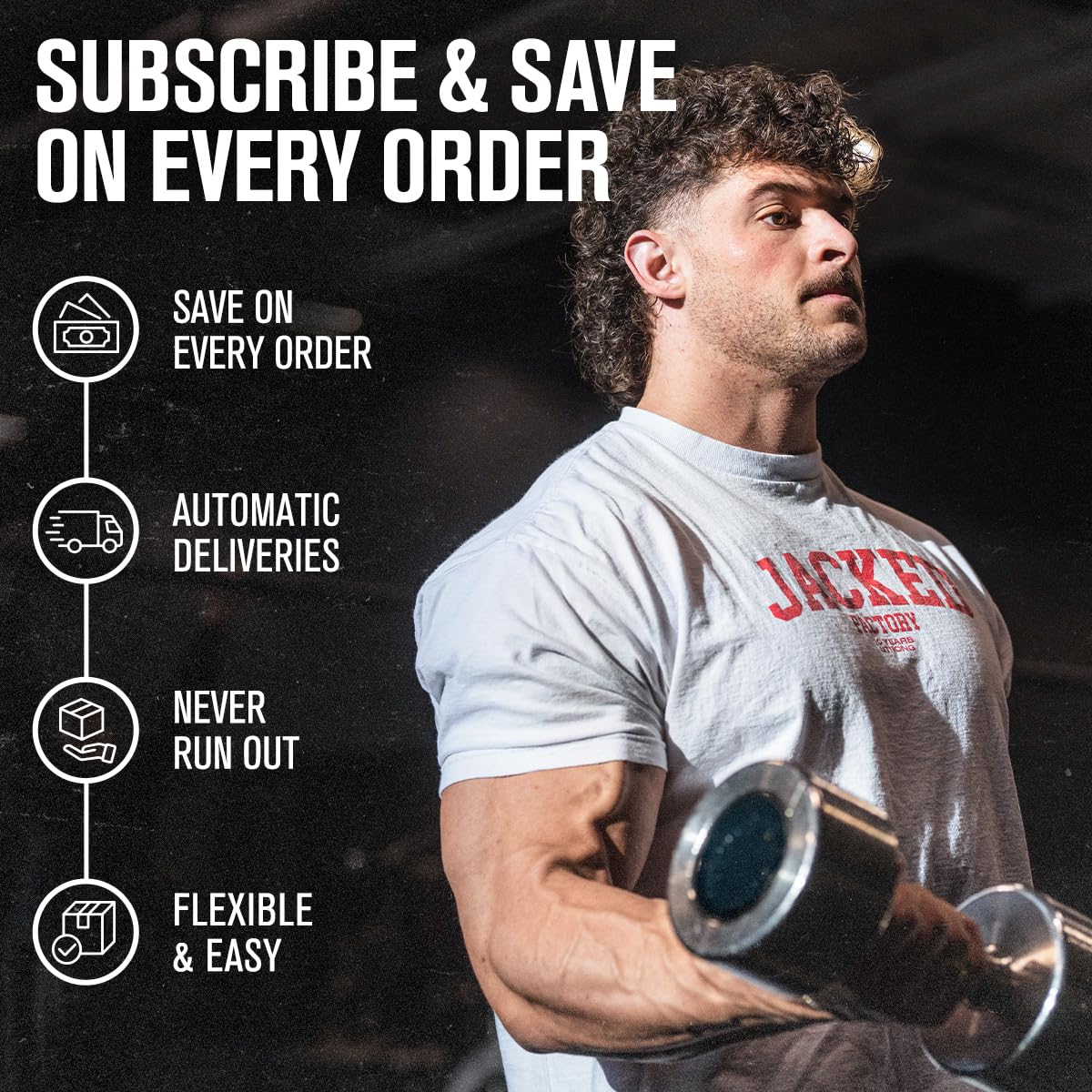 Jacked Factory Creatine Monohydrate Powder 85 Servings