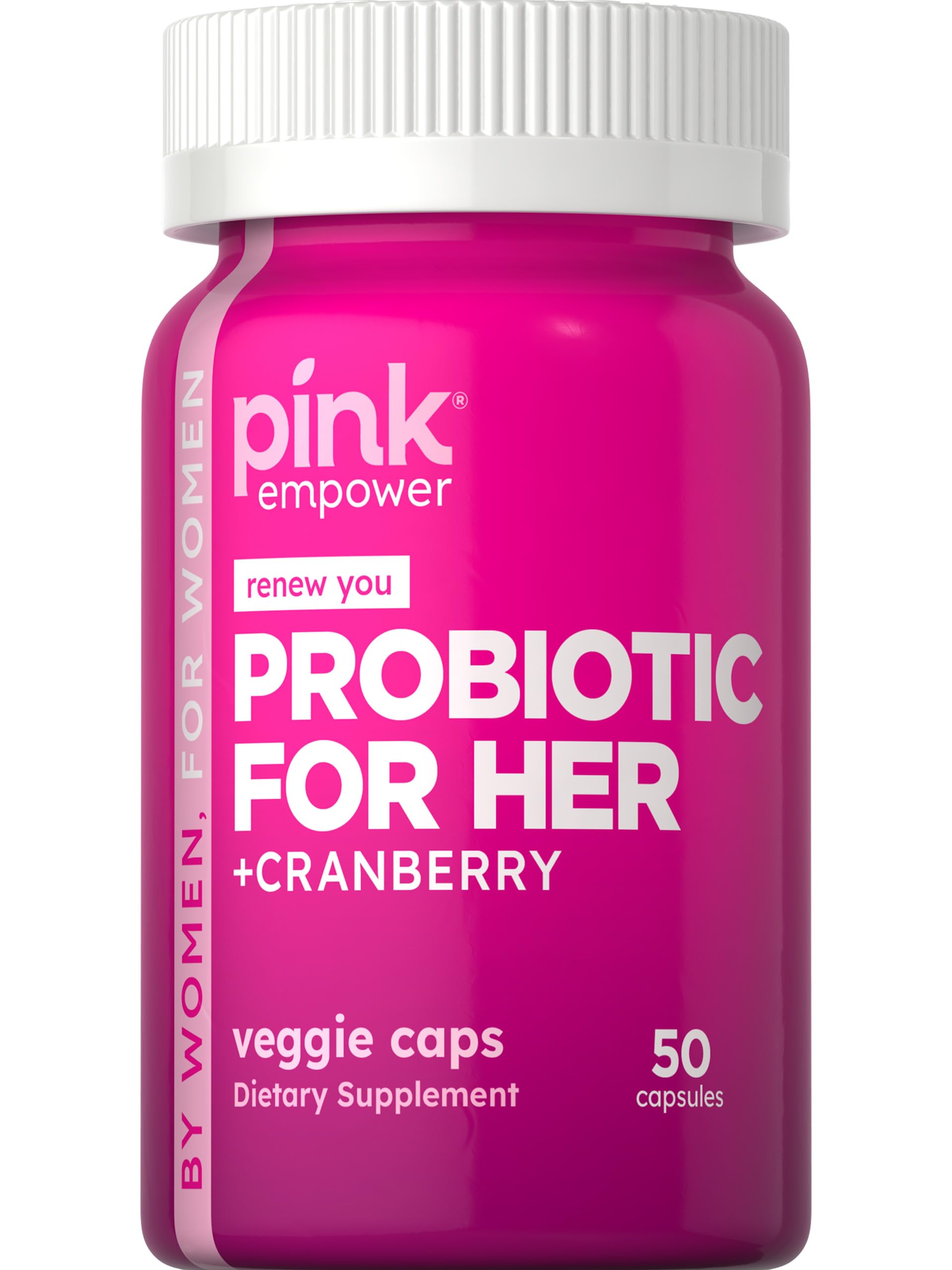 PINK Probiotics for Women Capsules, 50 Count