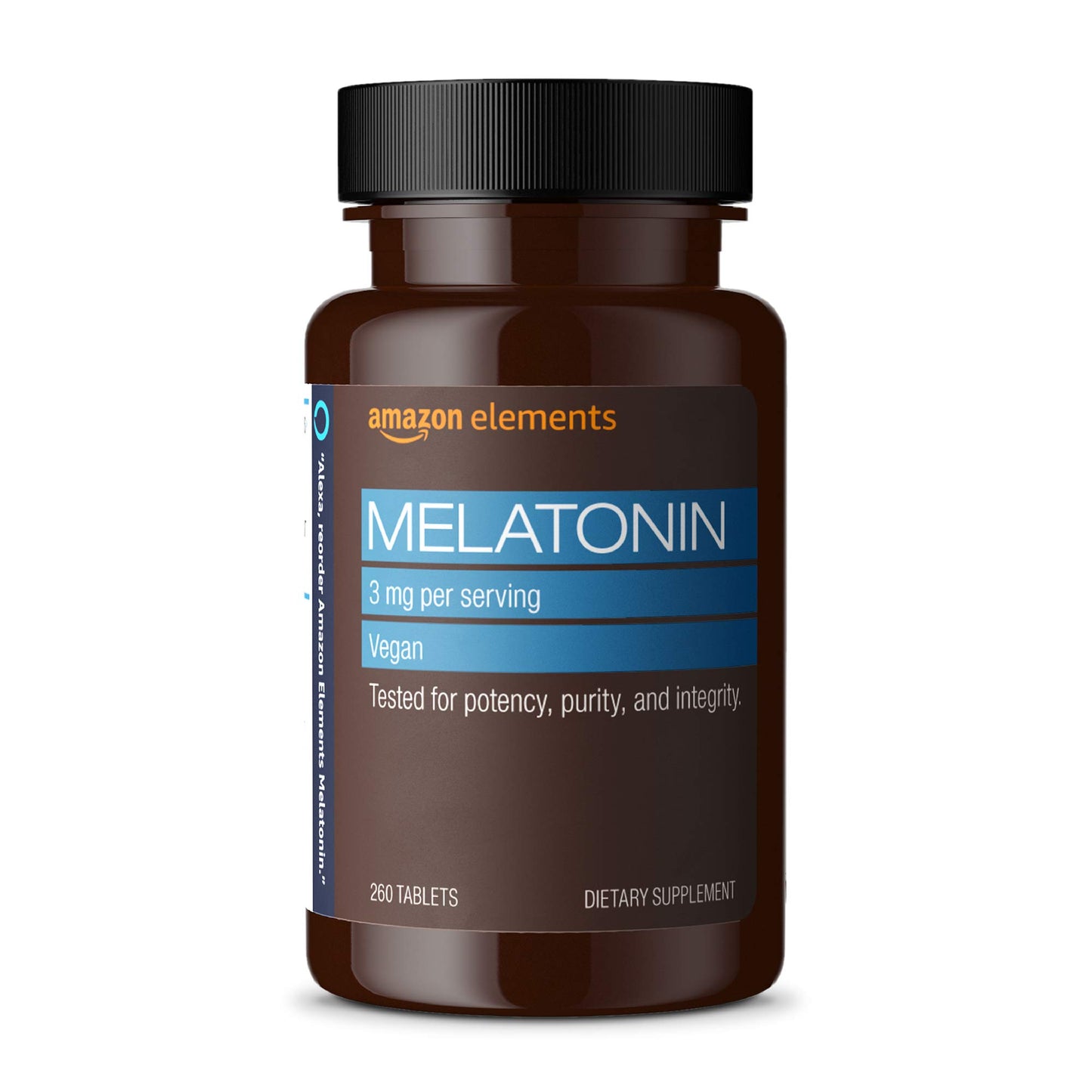Amazon Elements Melatonin 3mg Tablet, 260 Tablets