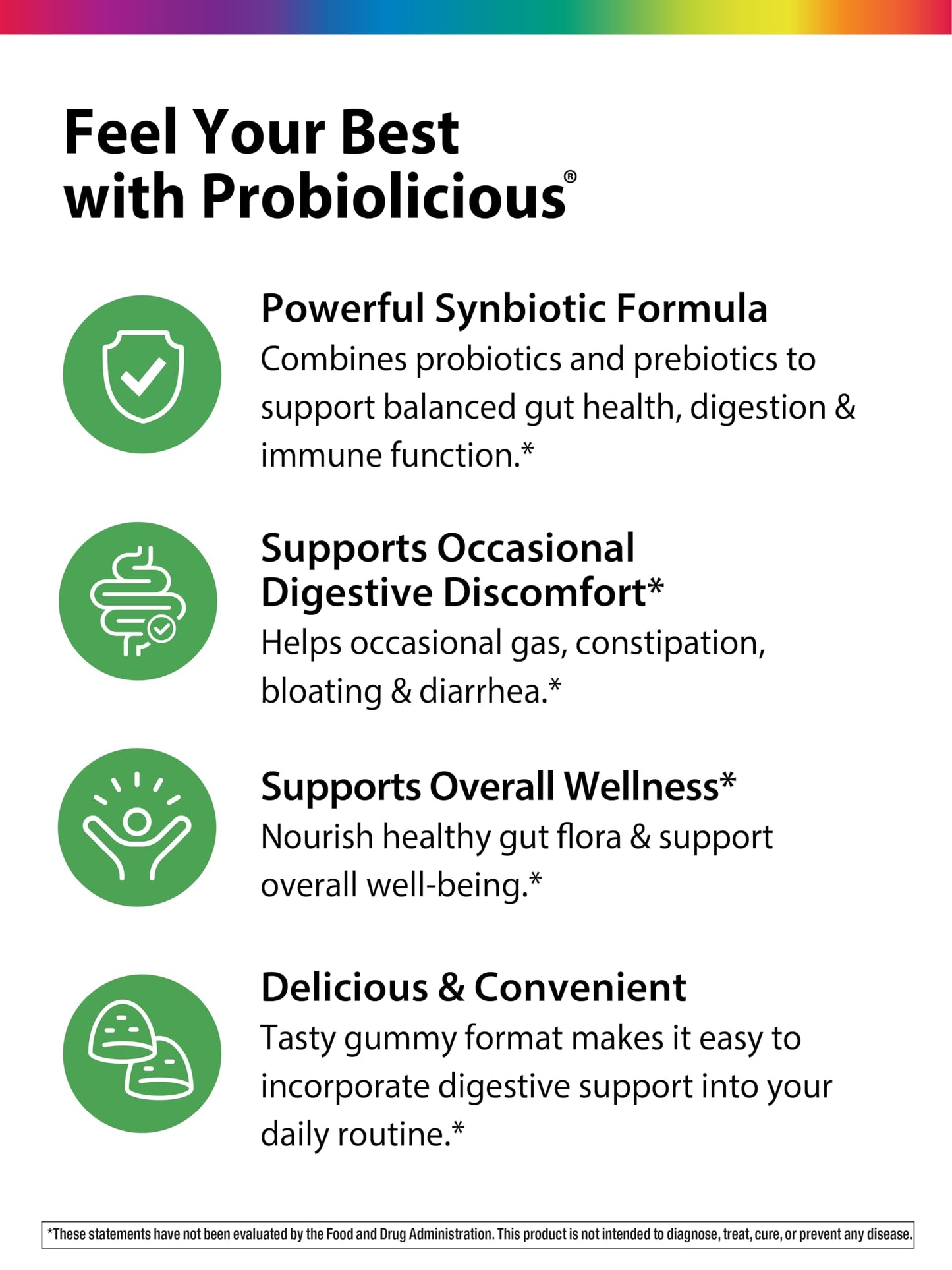 Rainbow Light Probiotic Gummies 50 Count