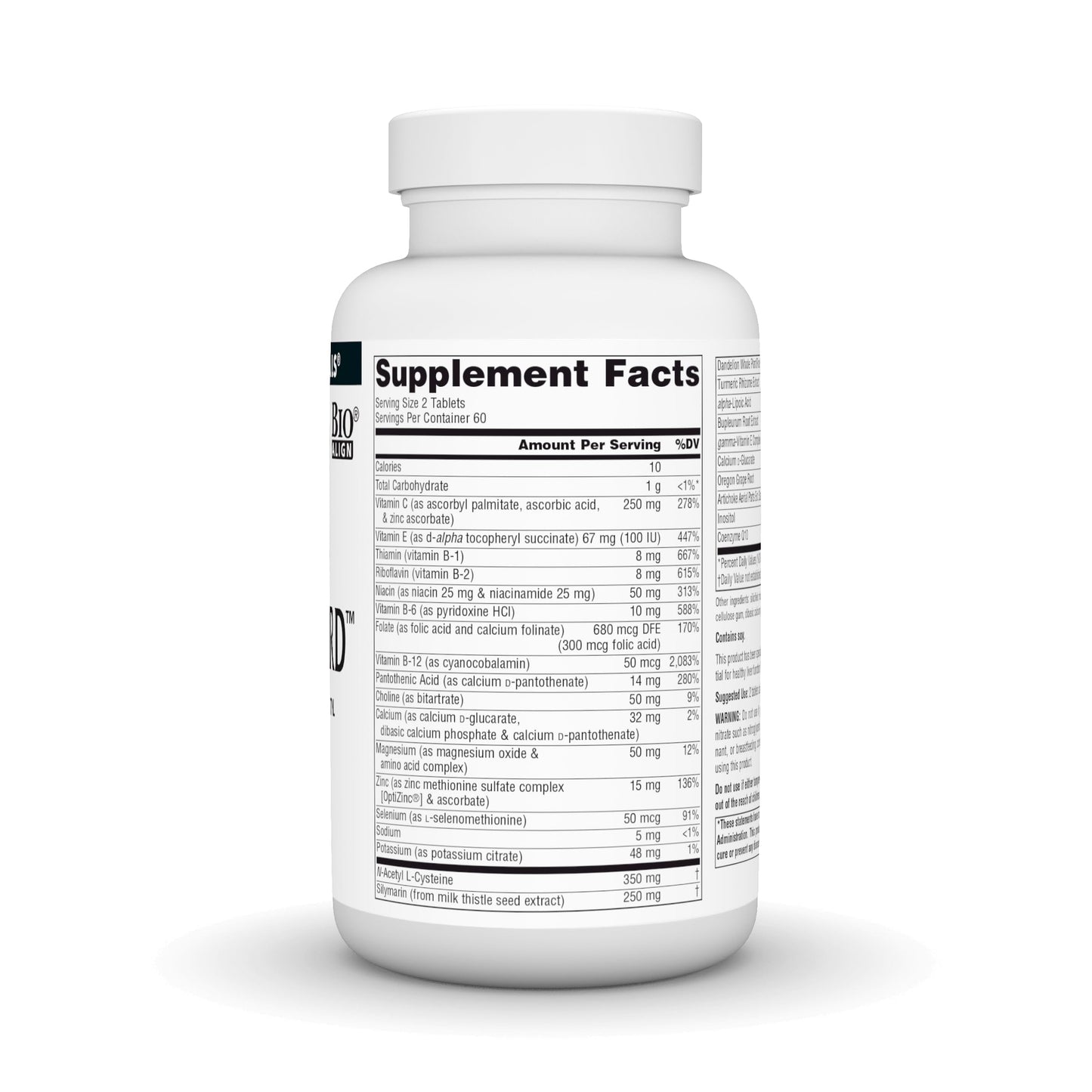 Source Naturals Liver Guard Silymarin, CoQ10, N-Acetyl Cysteine Complex, 120 Tablets