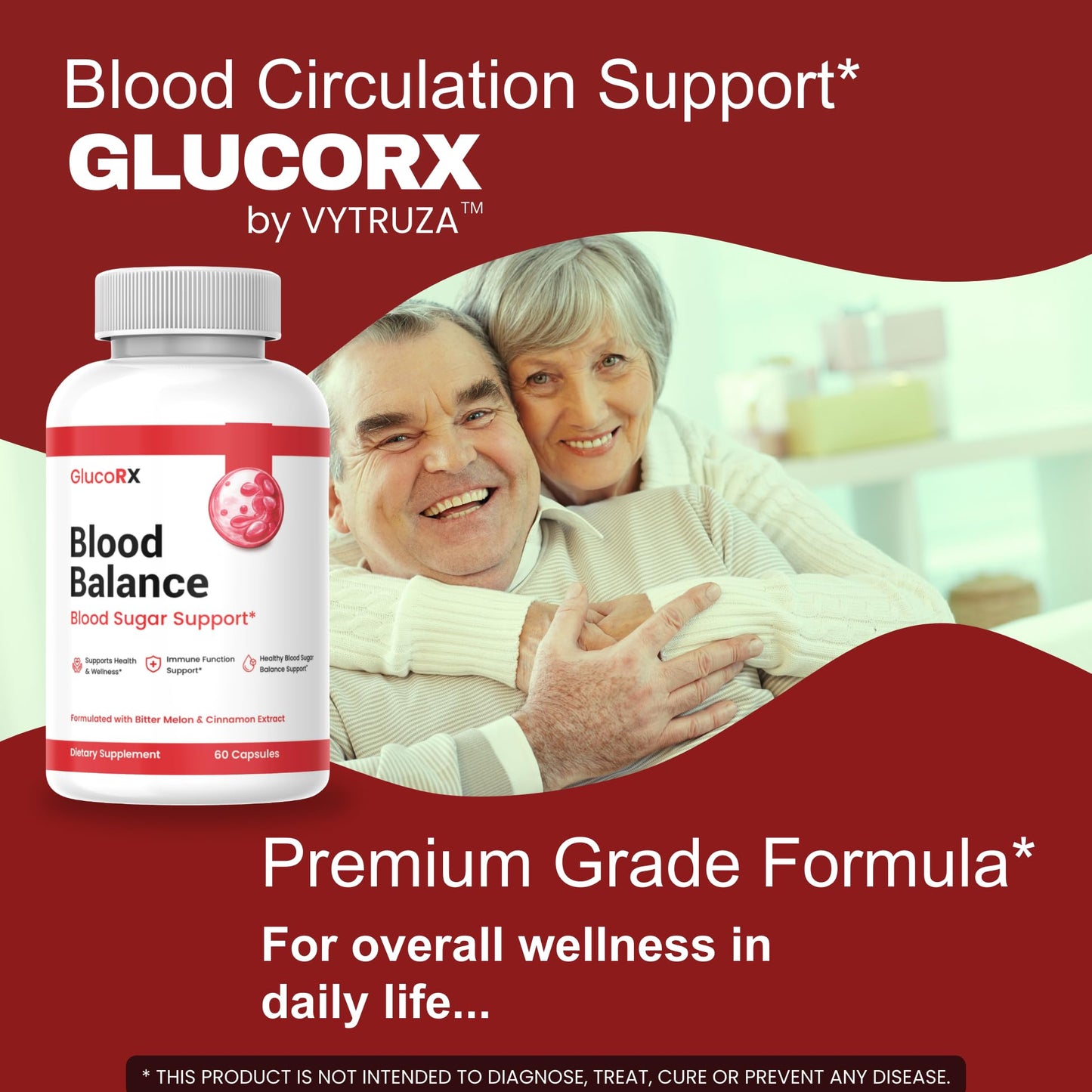 SuppNature GlucoRX Blood Balance, 60 Capsules
