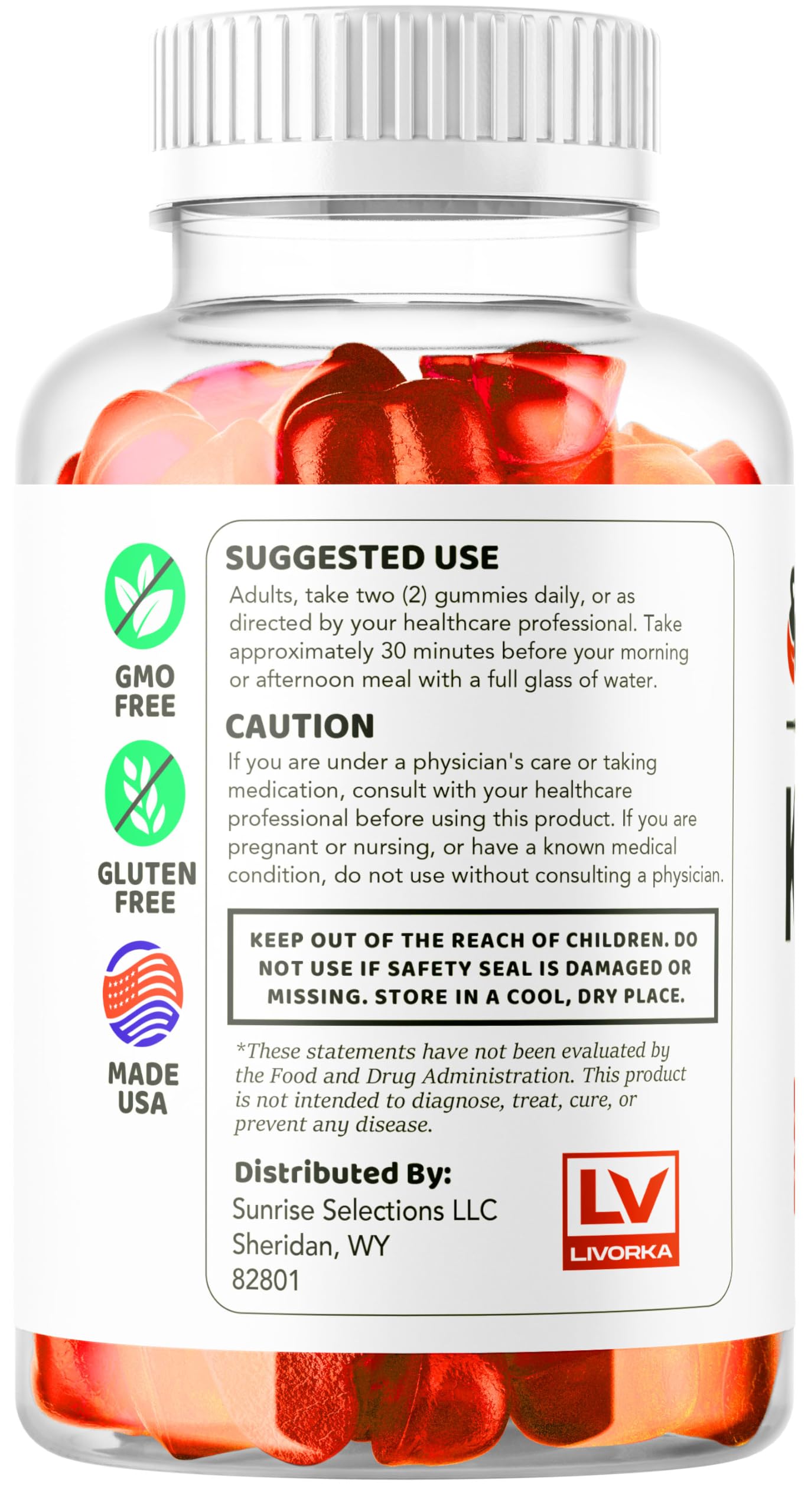 LIVORKA Keto Lean ACV Gummies 300 Gummies