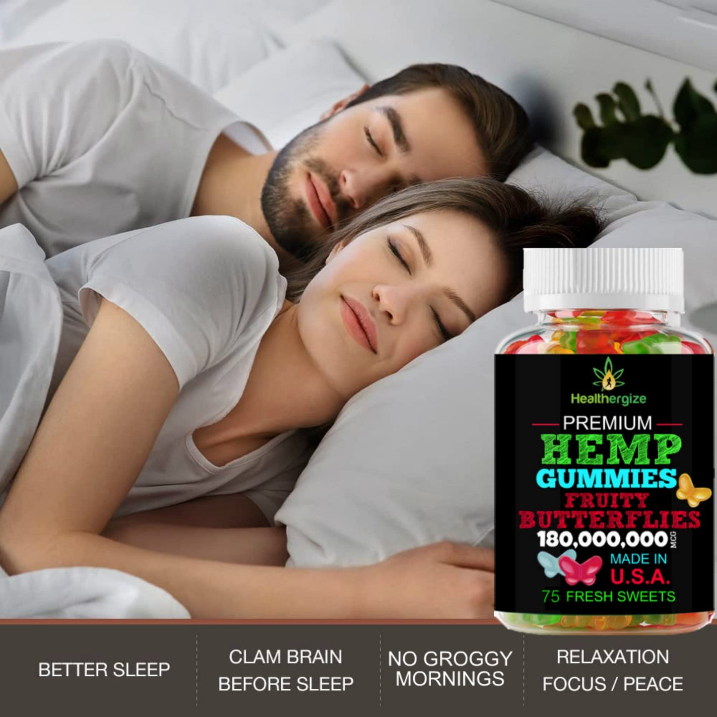 Healthergize Hemp Gummies Gummy 225 Gummies