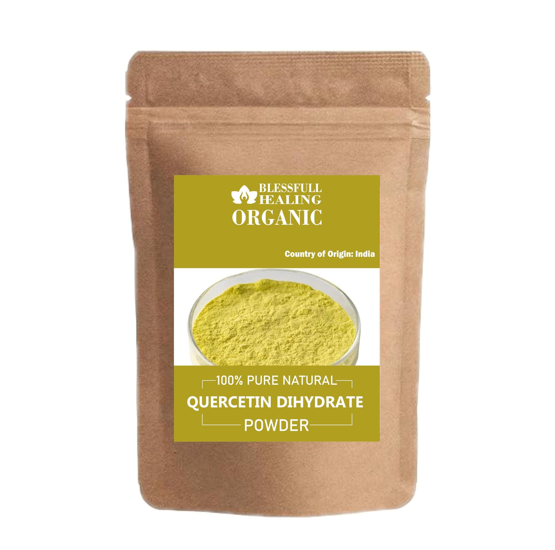 Blessfull Healing Organic Quercetin Dihydrate Powder, 3.53 oz
