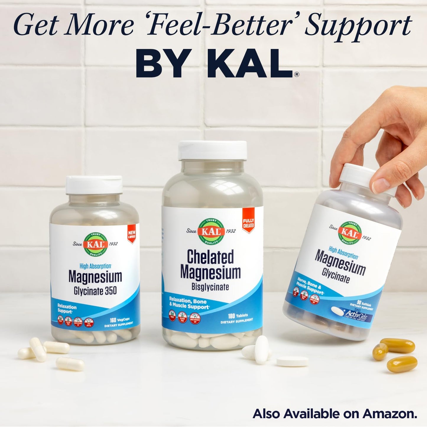 KAL Glucosamine Chondroitin MSM Joint Support Supplement, 60 Tablets