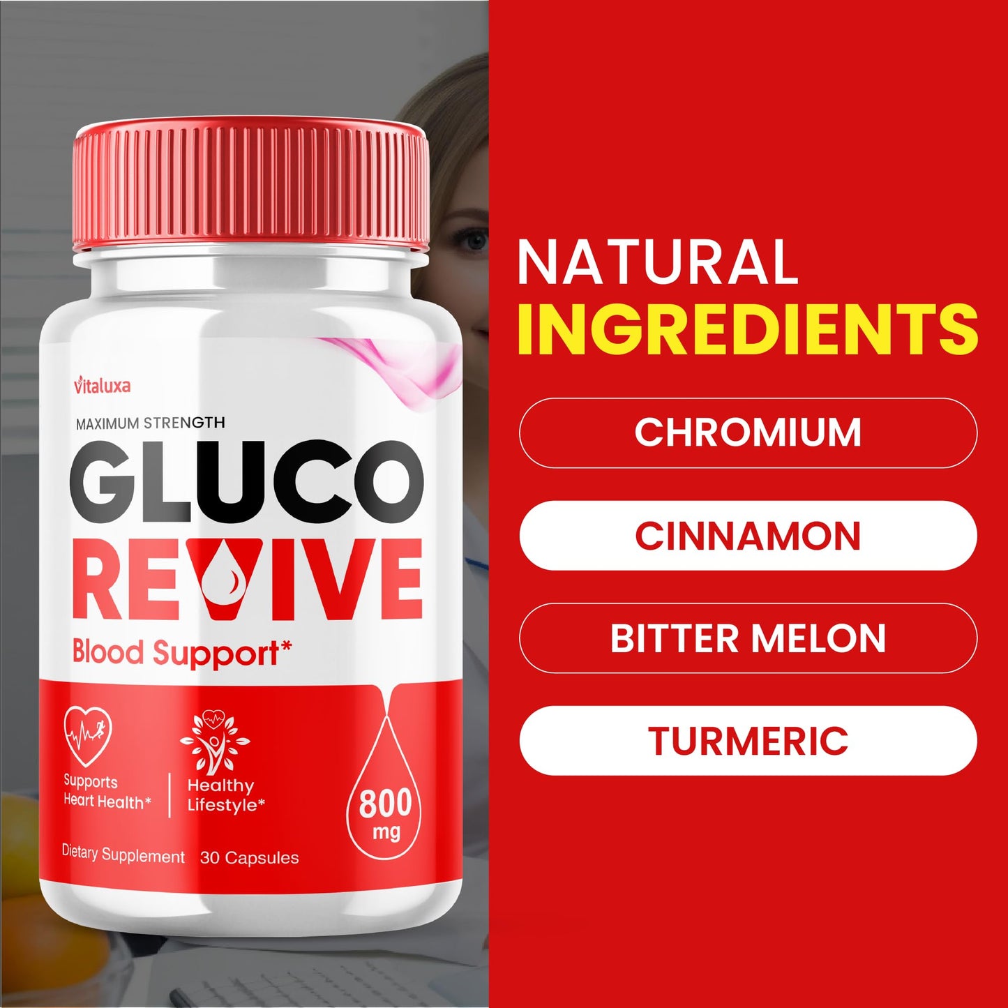 Vitaluxa Gluco Revive 60 Capsules