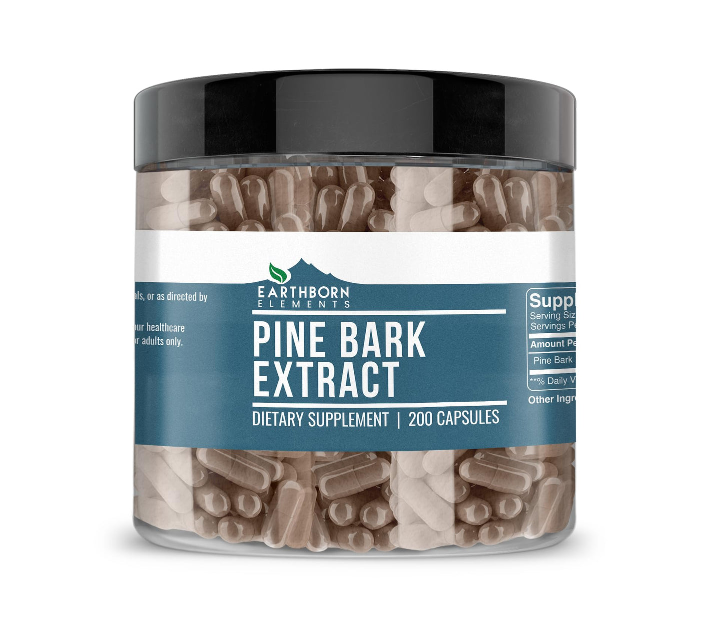 Earthborn Elements Pine Bark Extract Capsules, 200 Count