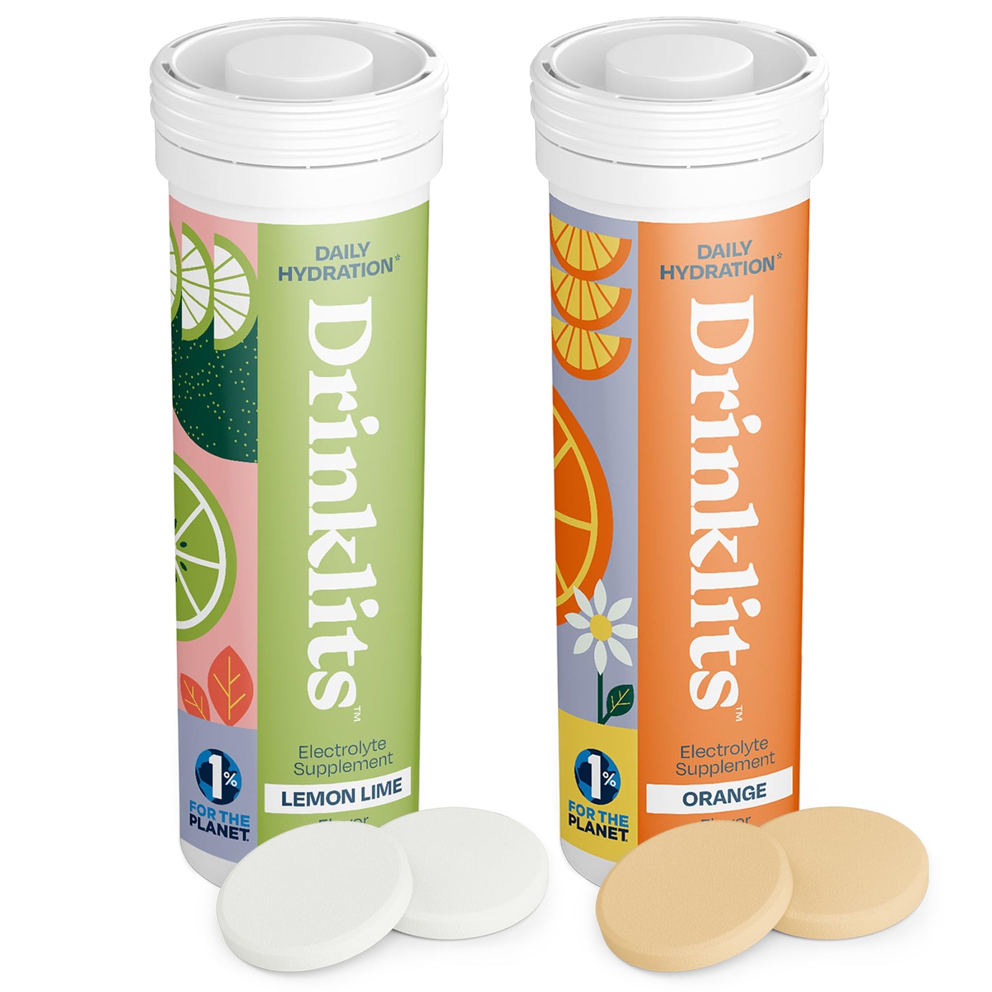 Drinklits Lemon-Lime & Orange Electrolyte Tablets 20