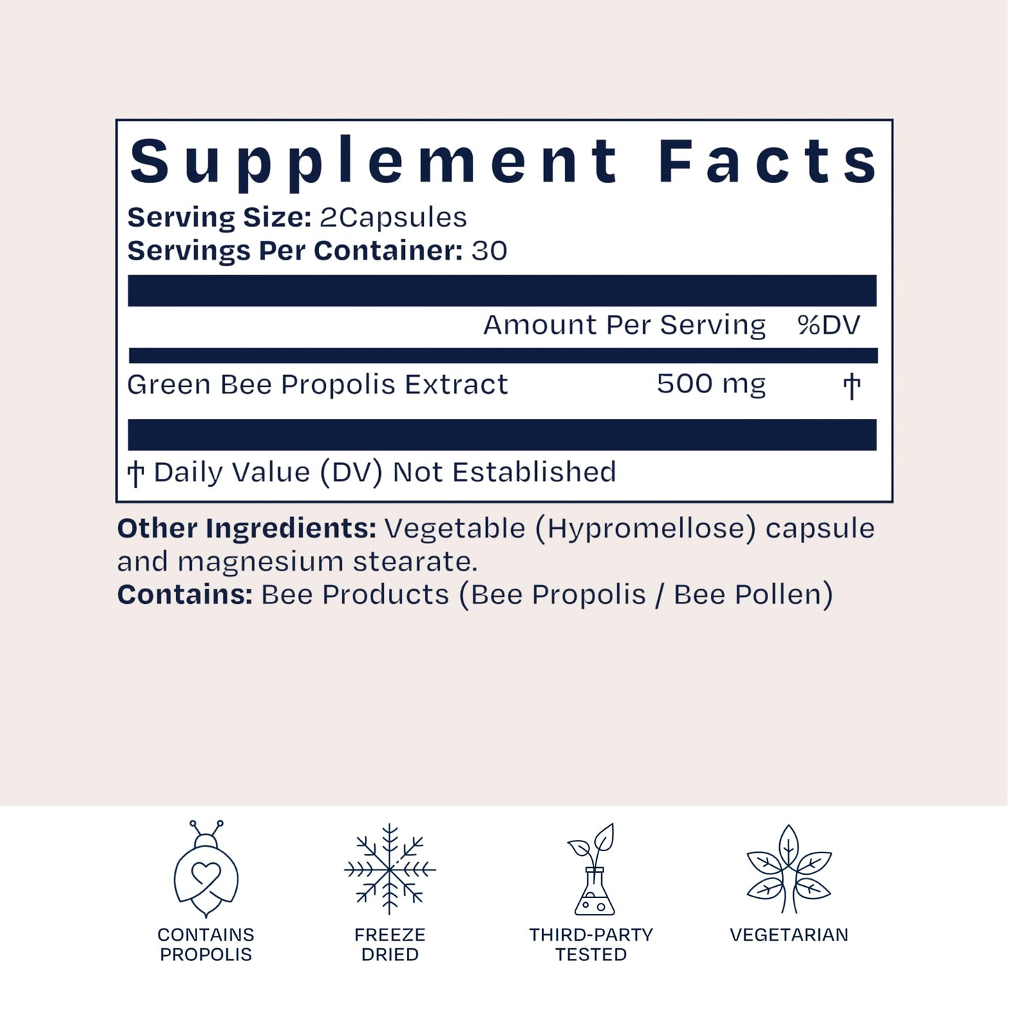 BioPure Brazilian Green Propolis Pure Propolis Extract – Natural Freeze-Dried Extract with Atrepillin-C and Phenols to Support Respiratory, Gastrointestinal, and Immune Function, 60 Capsules