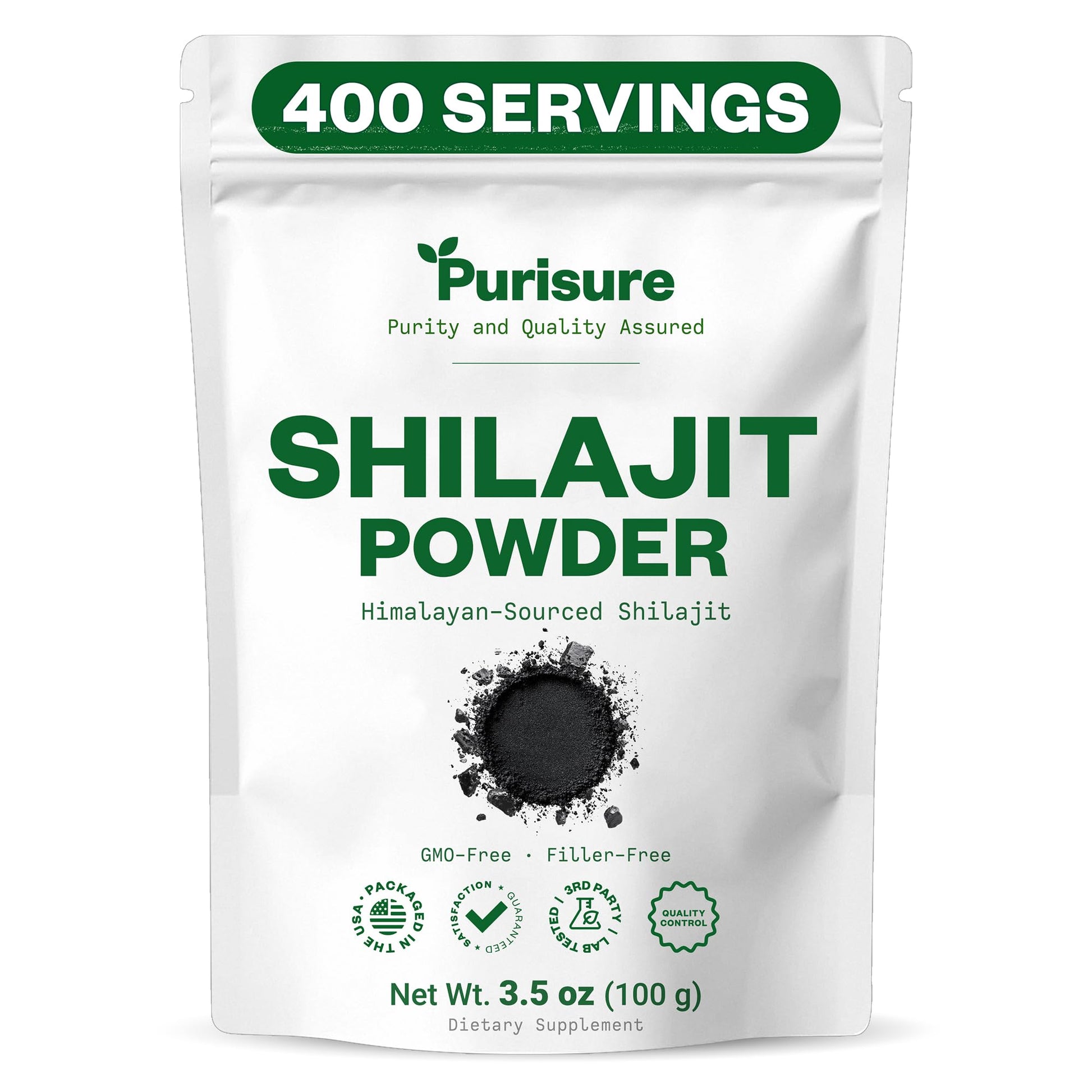 Purisure Shilajit Supplement Powder, 3.52 Ounce, 400 Servings