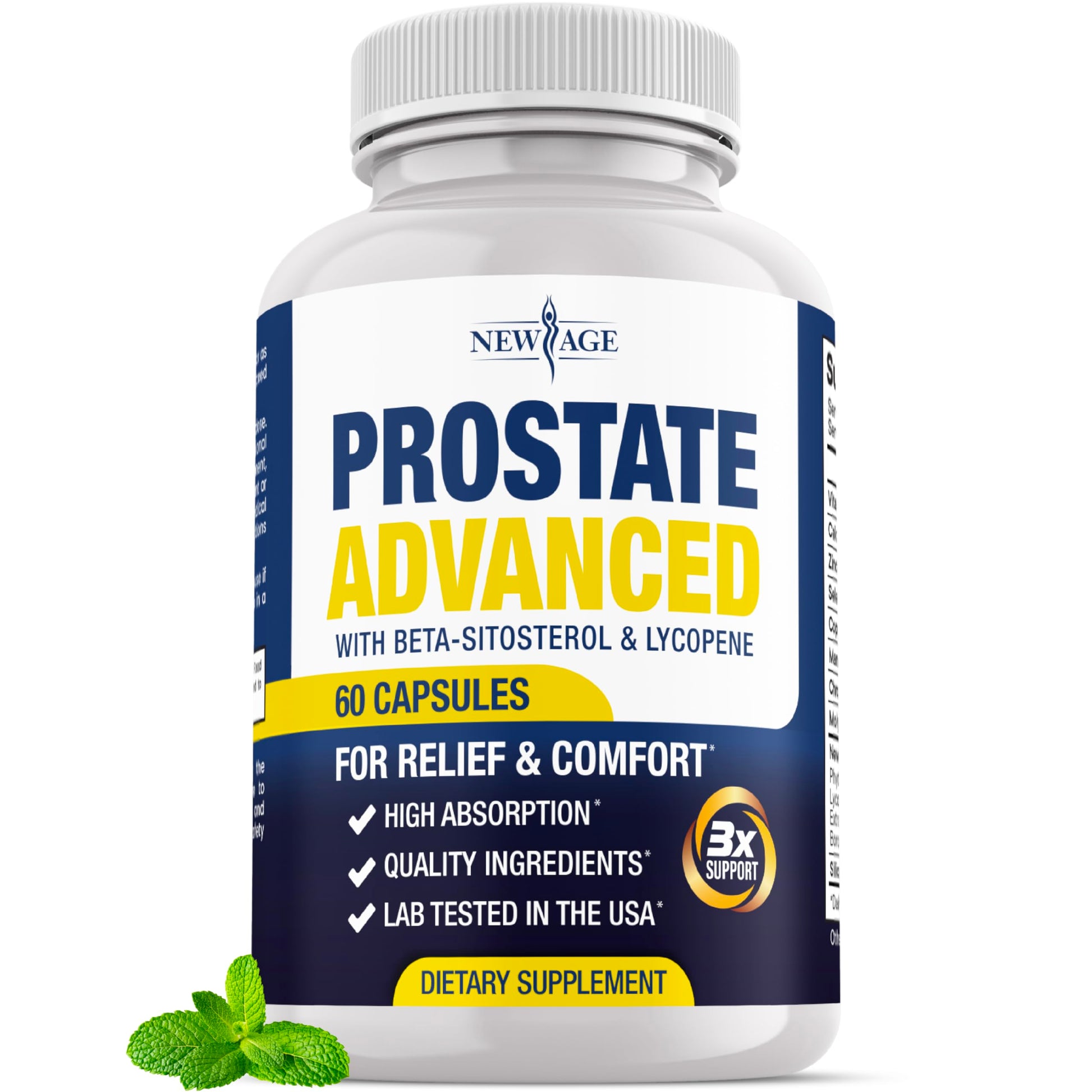 NEW AGE Prostate Advanced Prostate Supplement for Men Capsule 60 Count