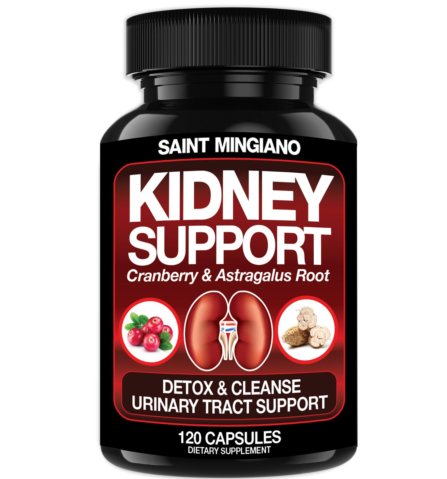 Saint Mingiano Kidney Support Cleanse Detox & Repair 120 Capsules