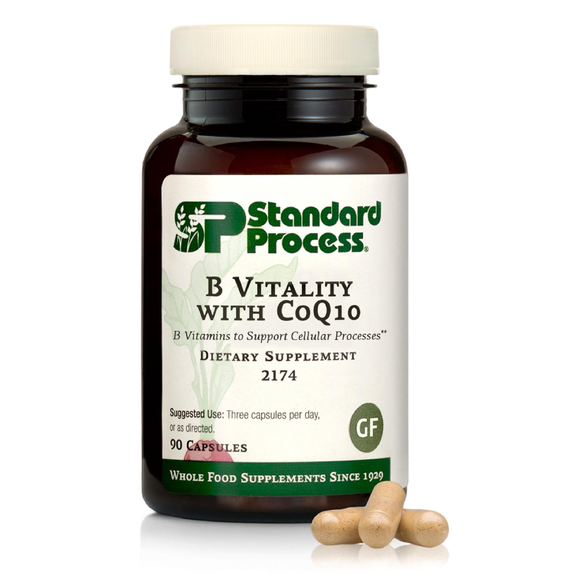 Standard Process Inc. B Vitality with Coq10 Capsules 90 Count