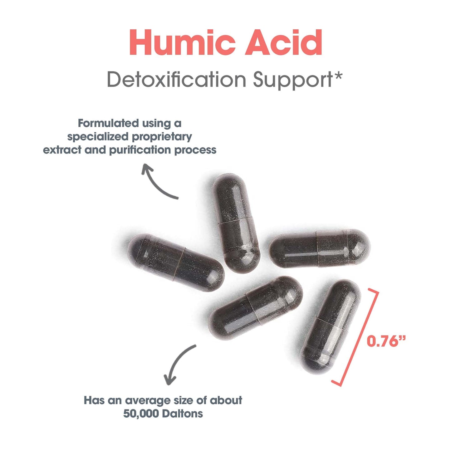 Allergy Research Group Humic Acid 750 mg - Capsule - 60 Capsules