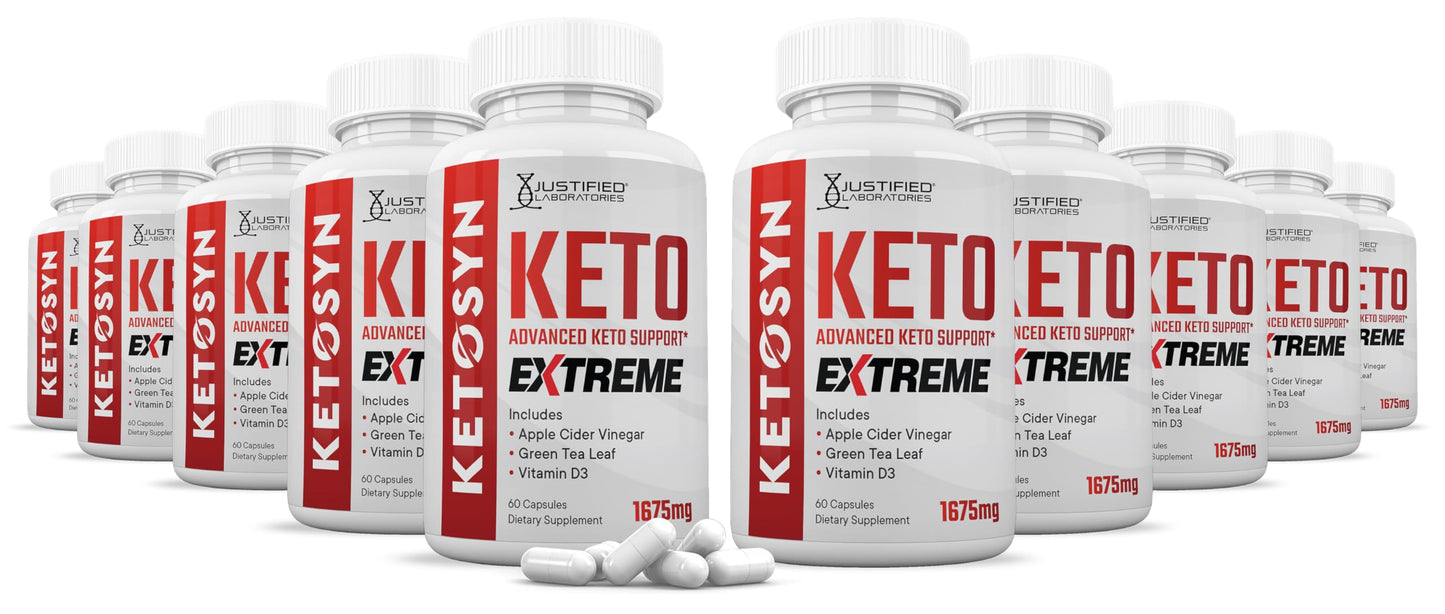 Justified Laboratories Ketosyn Keto ACV Extreme Capsule, 600 Capsules