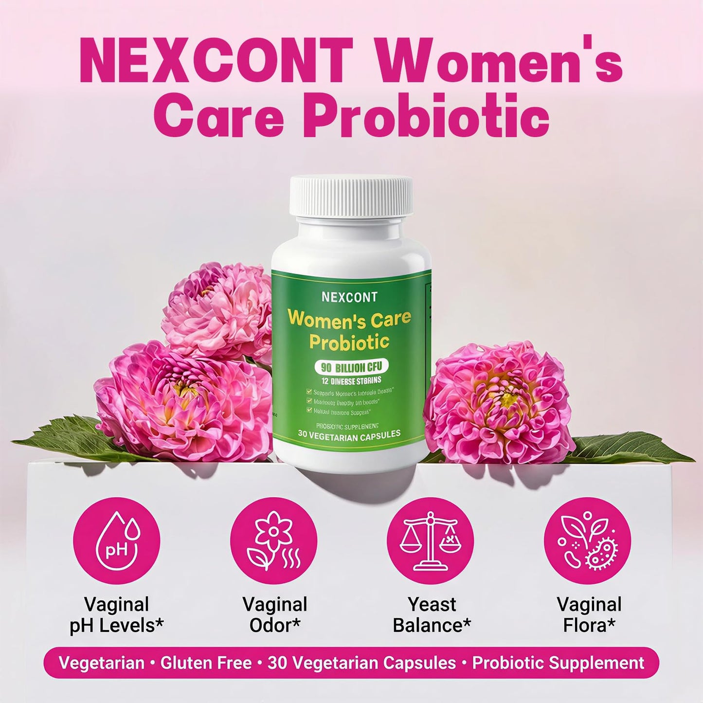 Oopeatol Probiotics for Women 90 Billion CFU 12 Strains Capsules, 30 Count