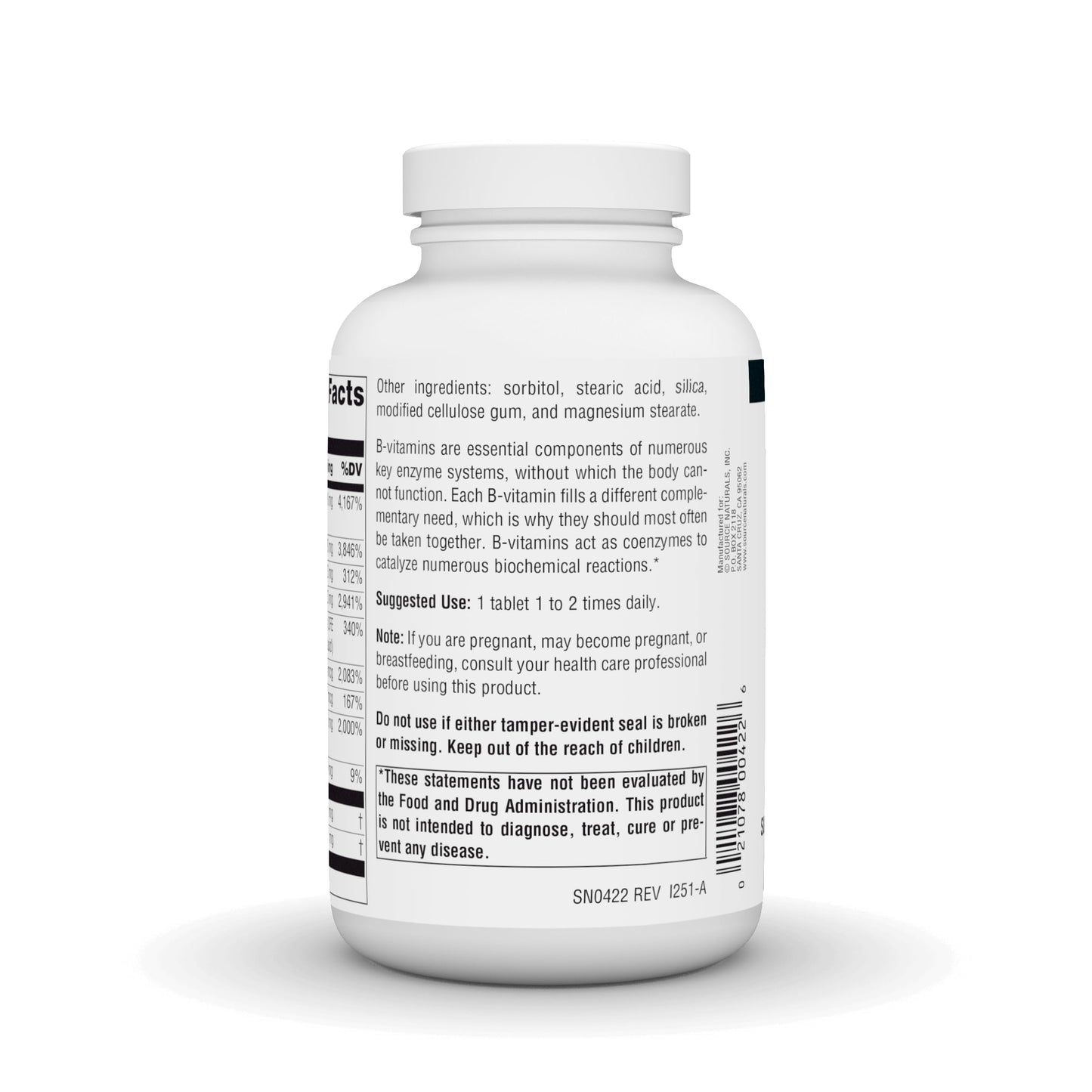 Source Naturals B-50 Complex 250 Tablets