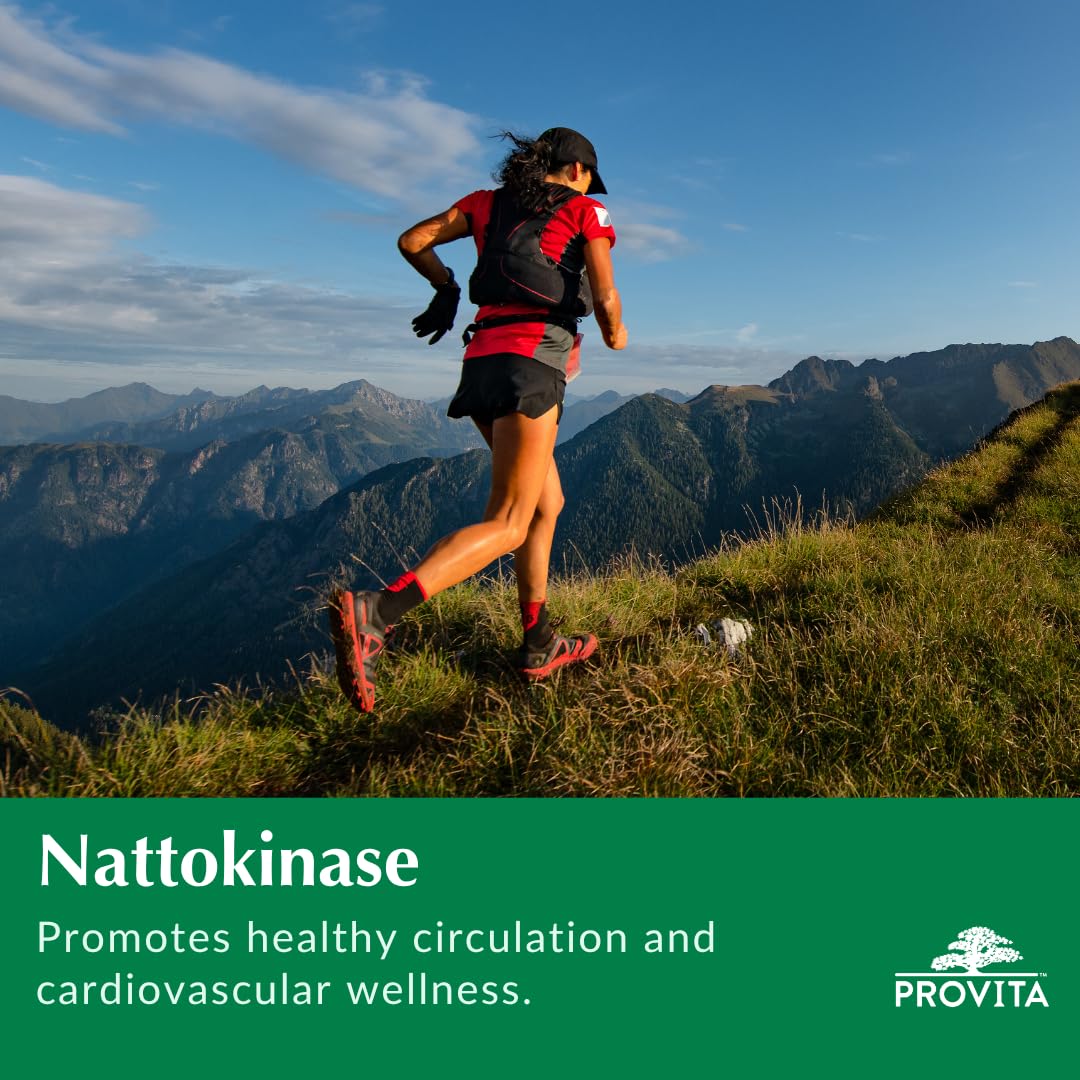PROVITA Nattokinase Supplement 2000 FU 100mg 60 Capsules
