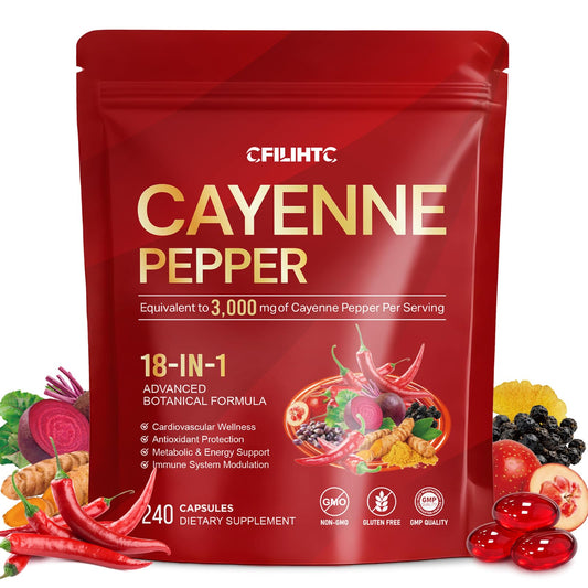 CFILIHTC Cayenne Pepper Capsules 240 Capsules