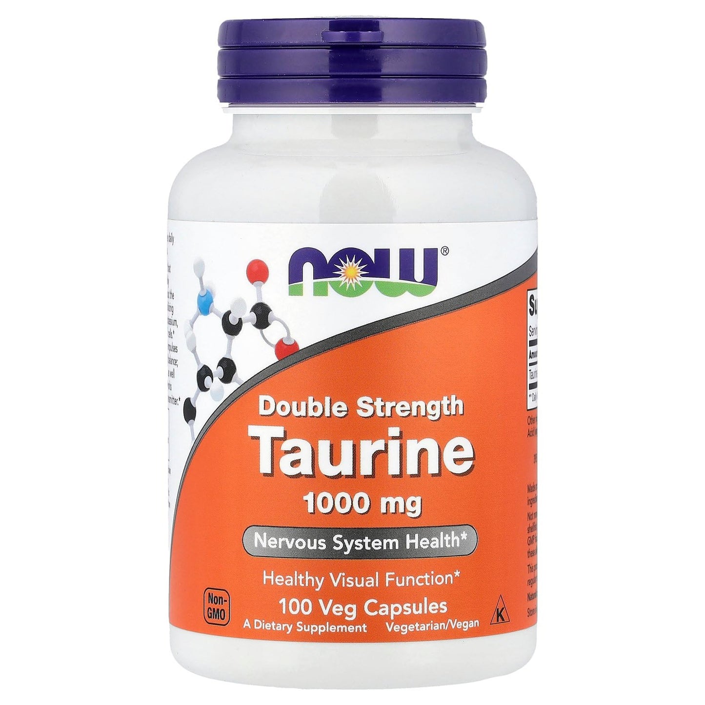 NOW Foods Taurine 1000 Milligram Capsule 100 Count