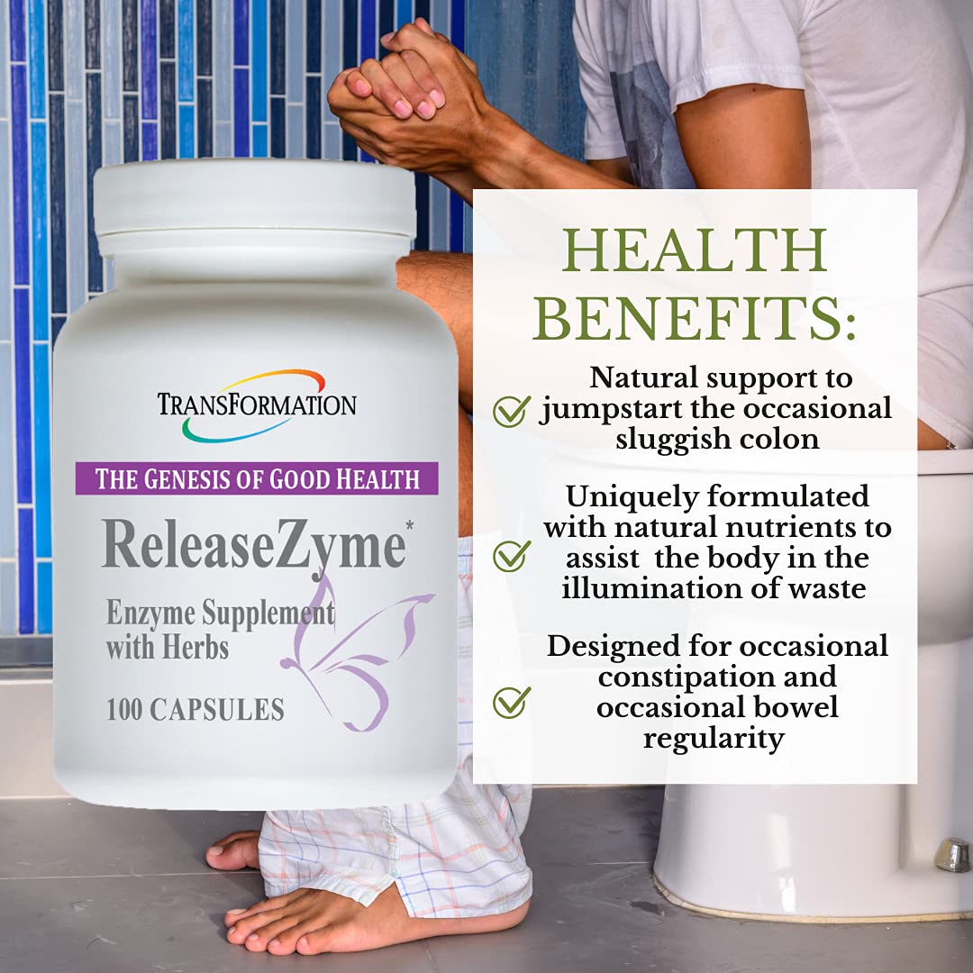 TRANSFORMATION ReleaseZyme Blend Enzymes Capsule, 100 Count