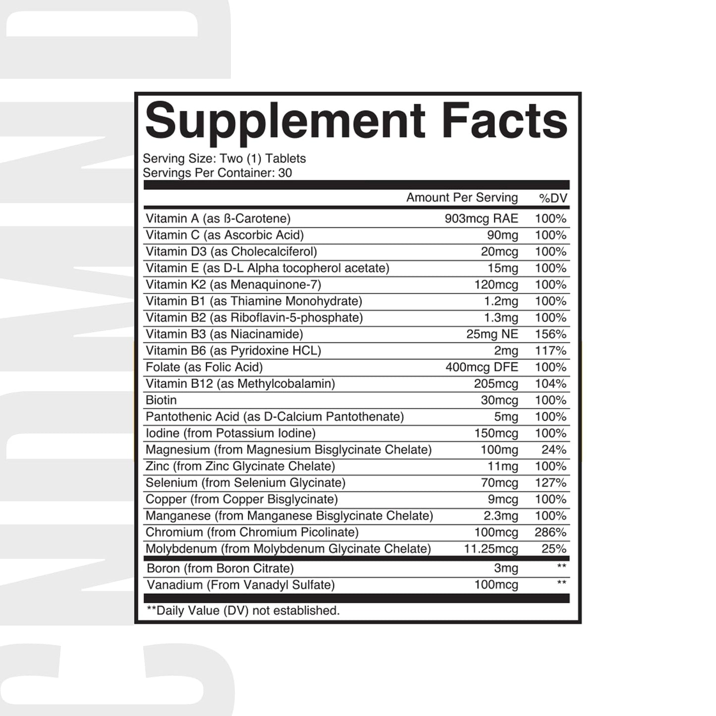 CONDEMNED Multivitamin for Men & Women Tablet, 60 Tablets