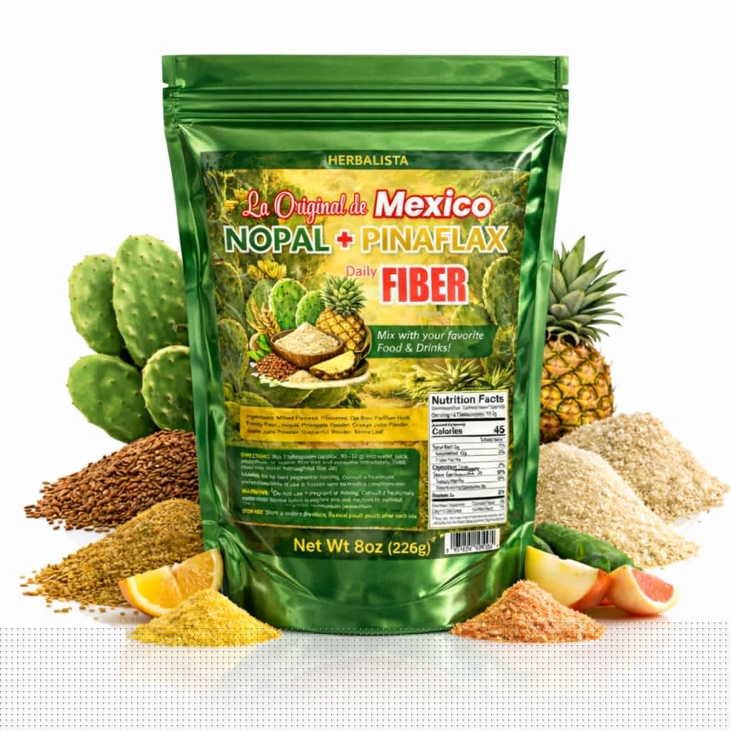 HERBALISTA La Original de Mexico Nopal + Pina Daily Fiber Powder, 8 oz