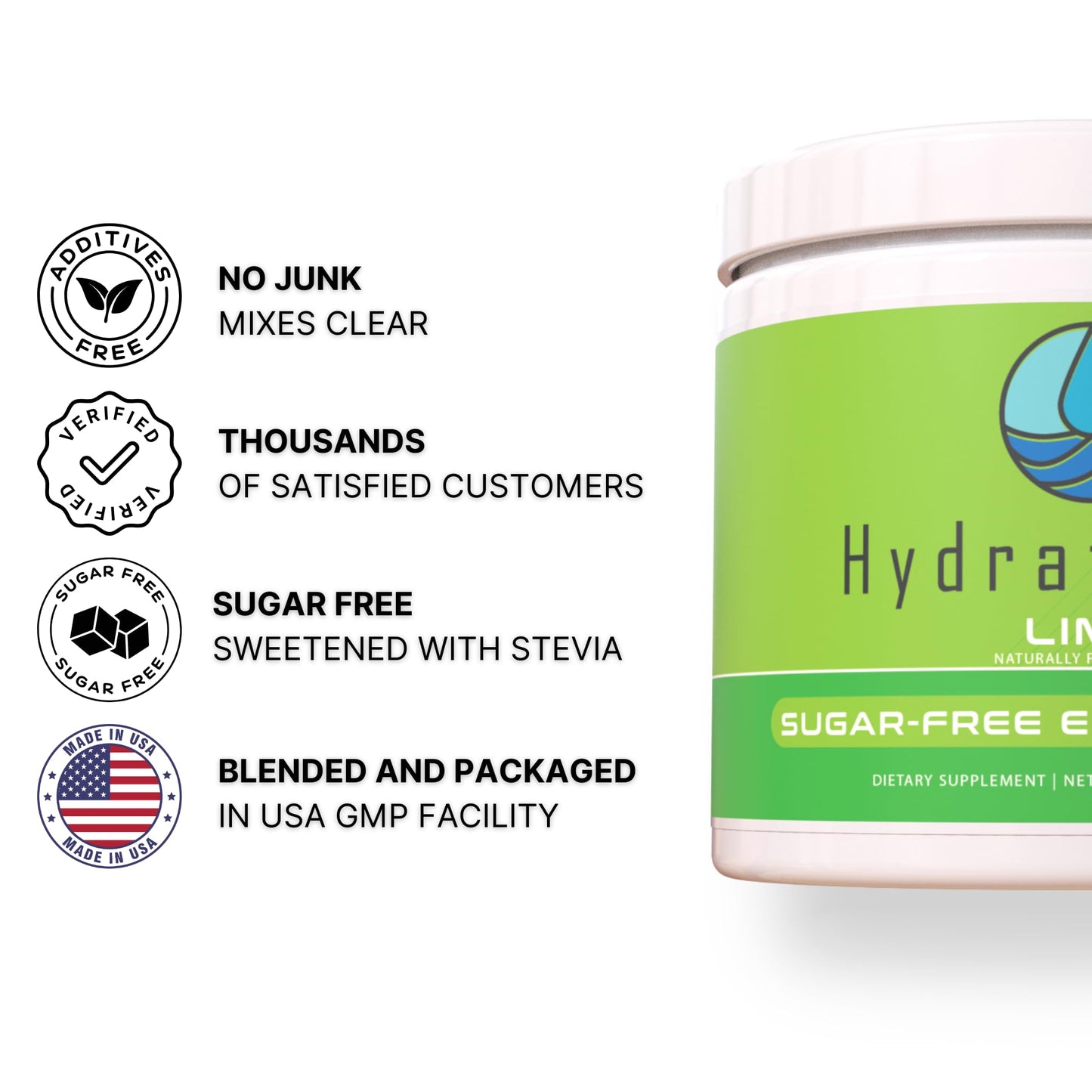 Hydrate Pro Clinical-Grade Electrolyte Powder, 7.9 oz