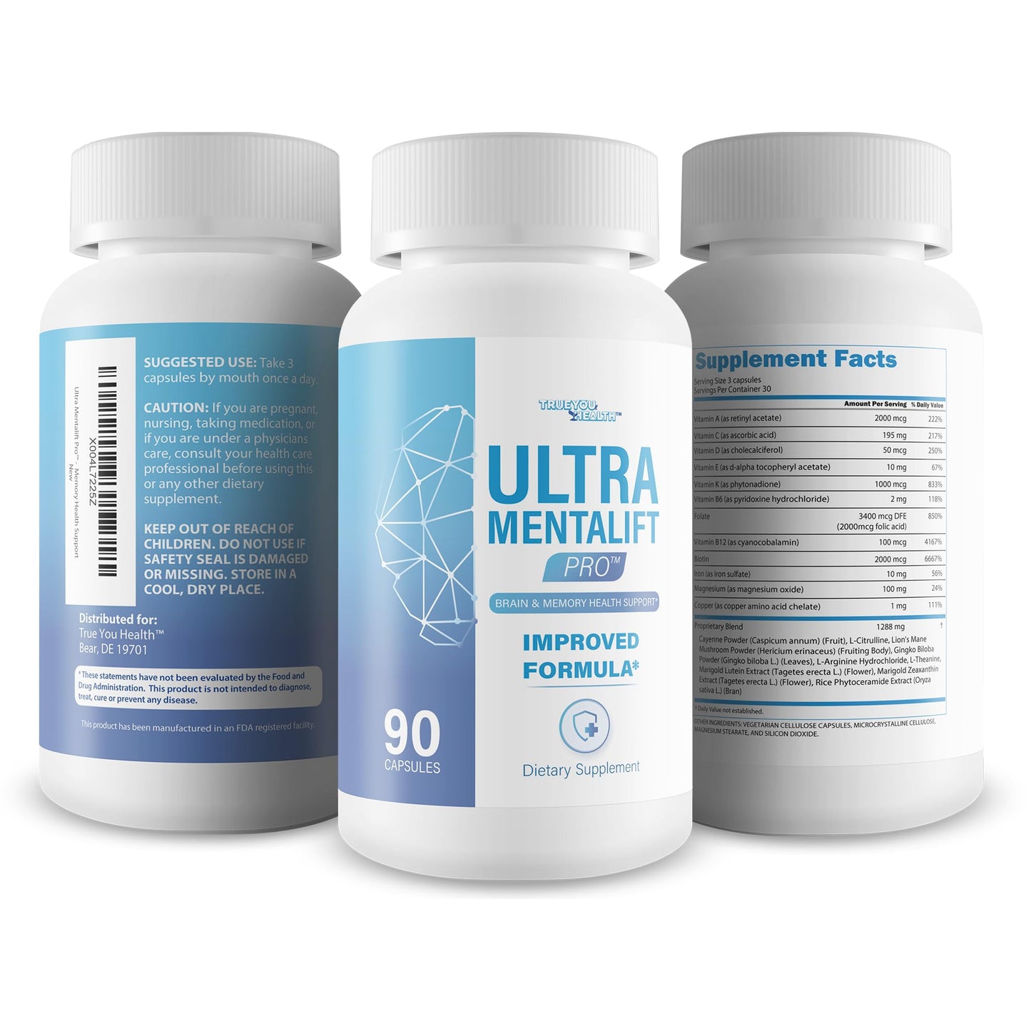 True You Health Ultra Mentalift Pro Capsule 90 Count