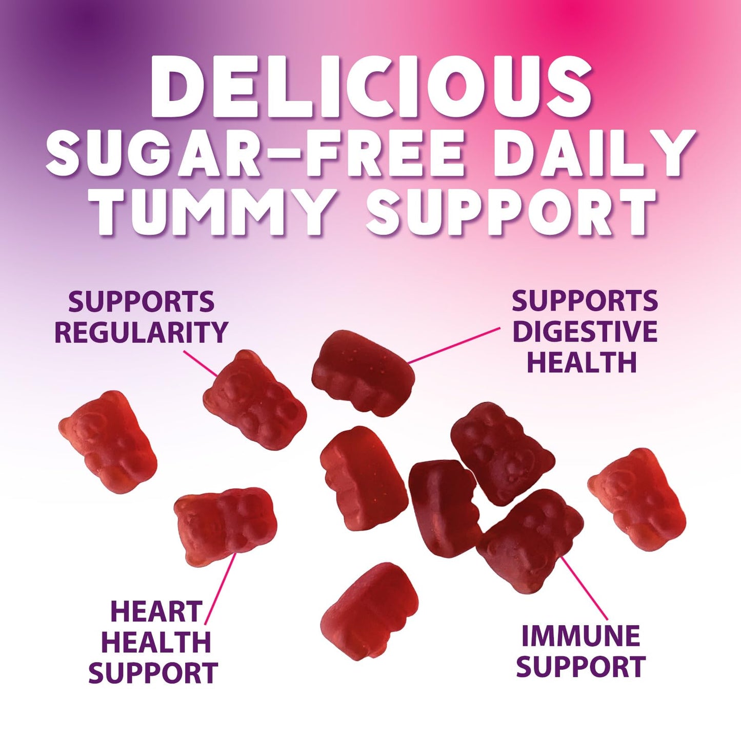 Nature's Nutrition Fiber Gummies Gummy, 60 Count