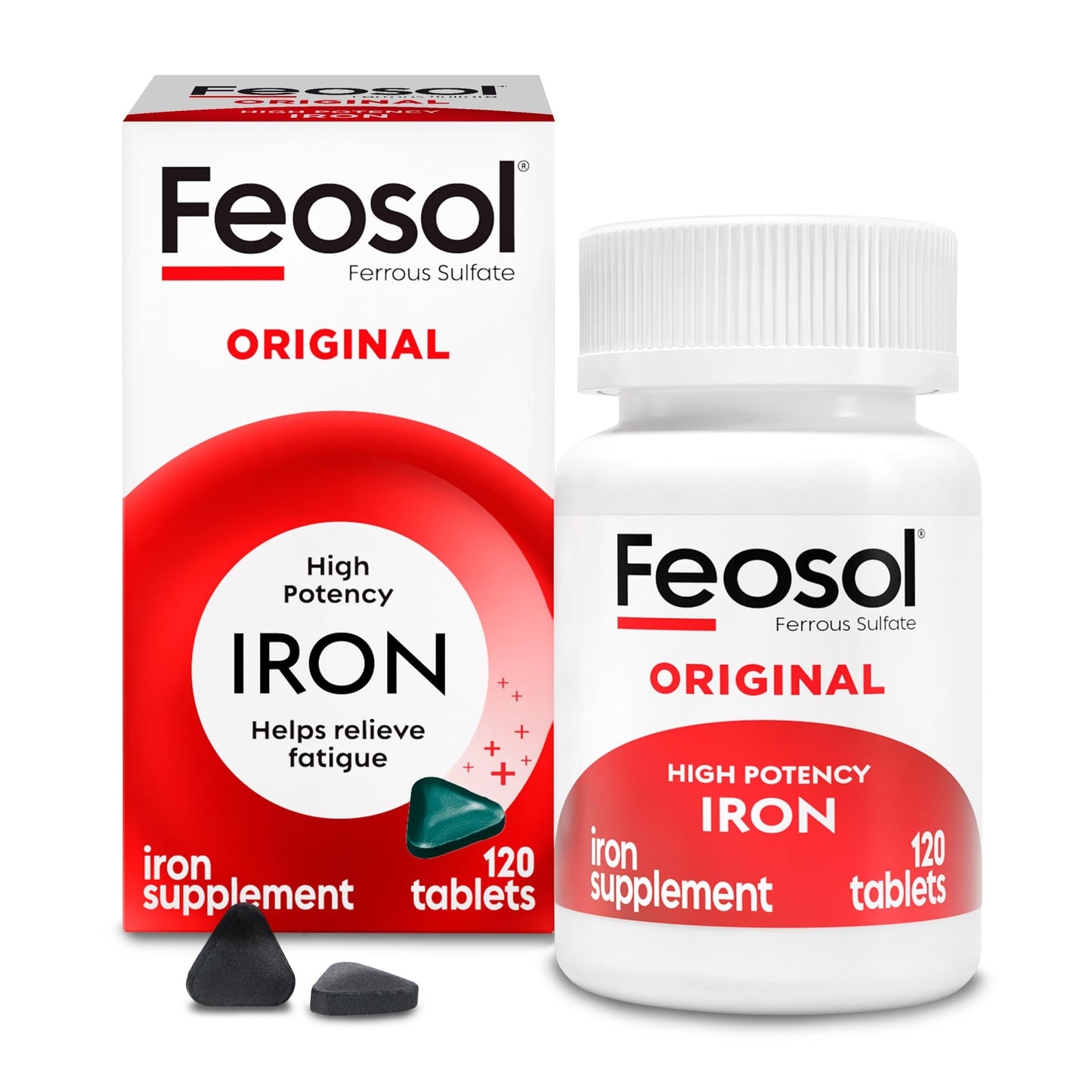 Feosol Original Iron Supplement Tablets 120 Tablets