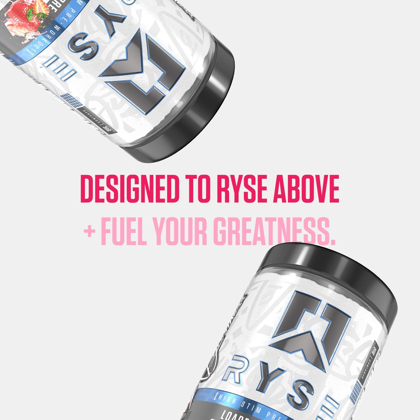 RYSE Up Supplements Loaded Pre Workout Pink Splash Powder 15.3 Ounces