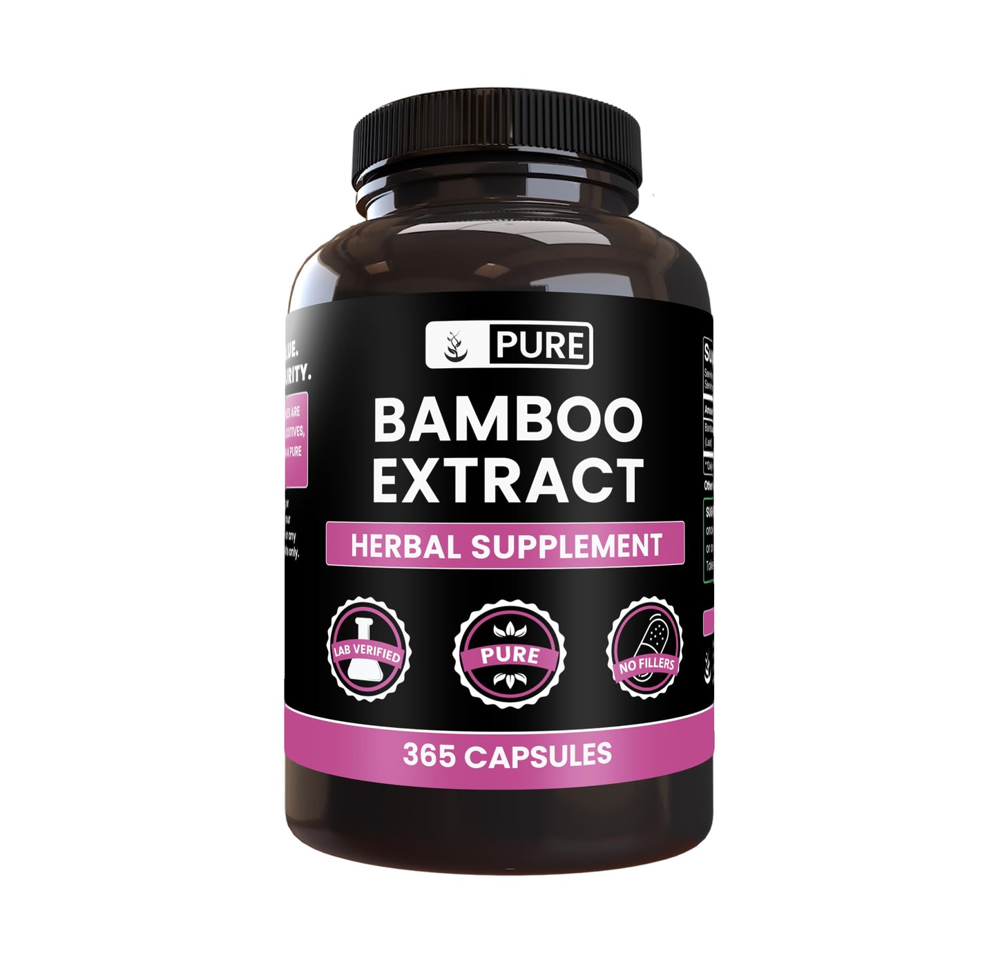 PURE ORIGINAL INGREDIENTS Bamboo Extract Capsules 365