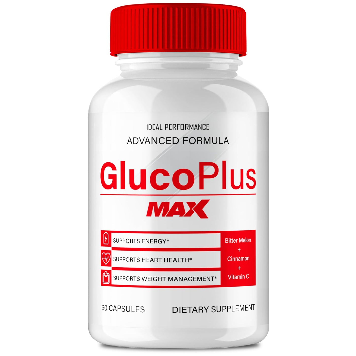 IDEAL PERFORMANCE Gluco Plus Max Advanced Blood Optimizer Formula 60 Capsules