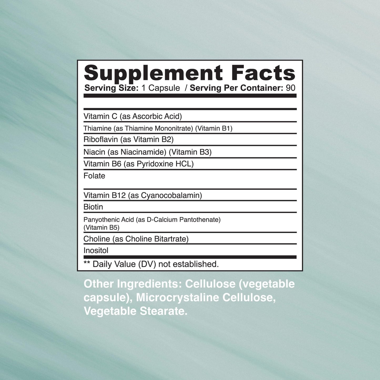 Omax3 Vitamin B Complex 50MG with Biotin Capsules, 180 Count