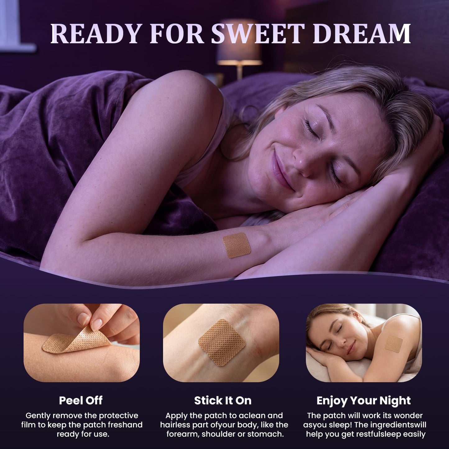 BWLIY Sleep Patch Tablets, 42 Tablets