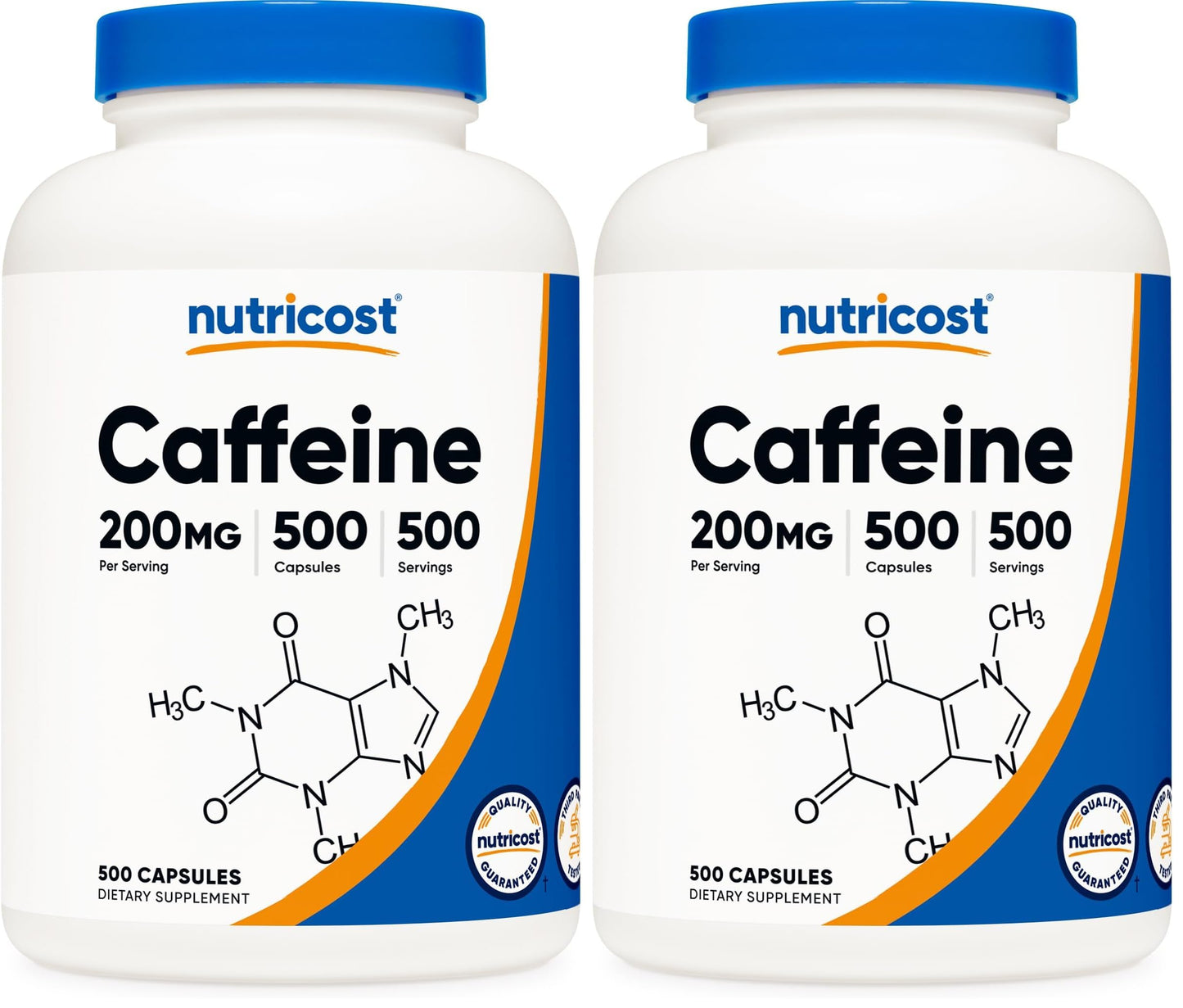 Nutricost Caffeine Capsules, 1000 Count