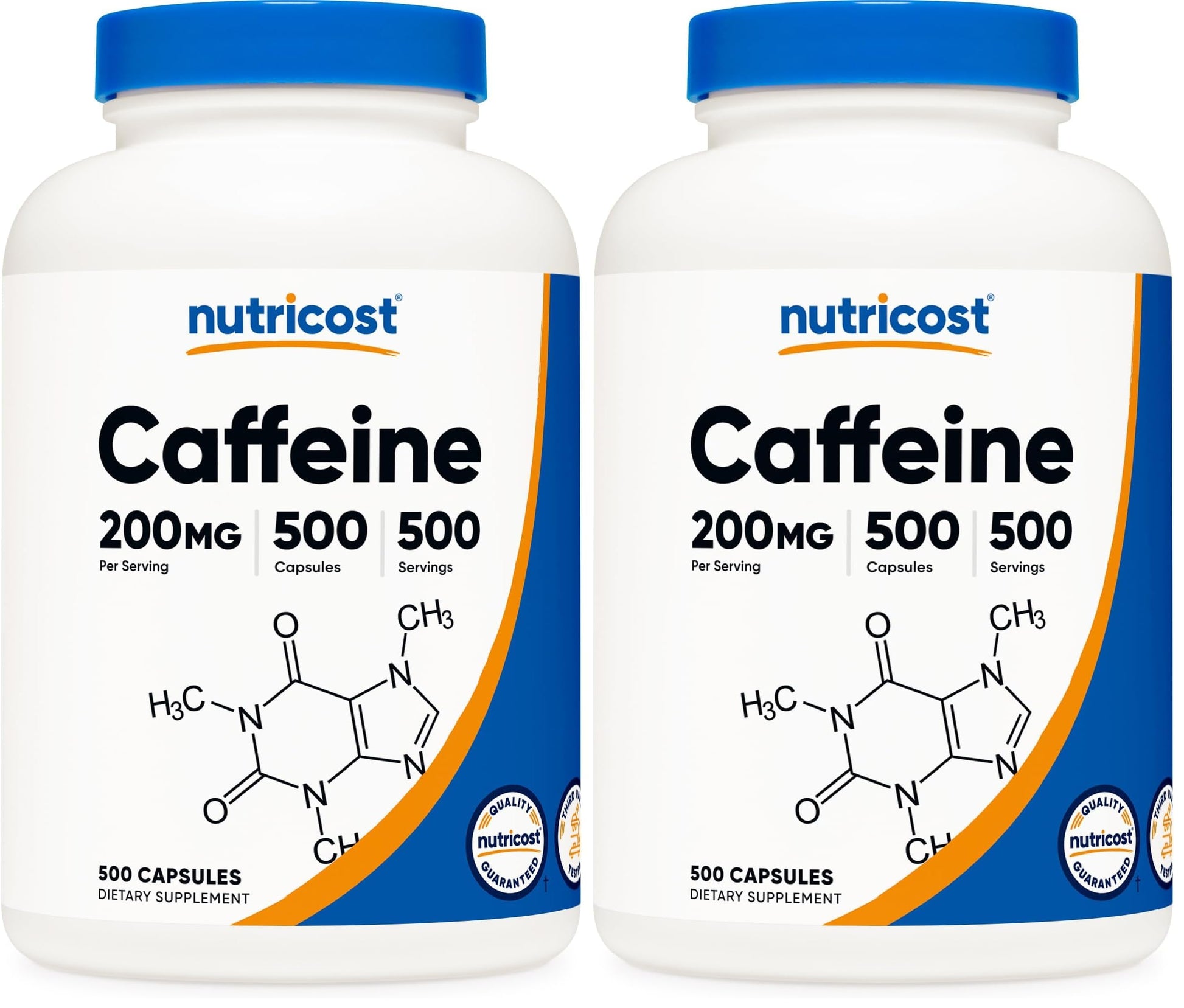 Nutricost Caffeine Capsules 1000 Capsules