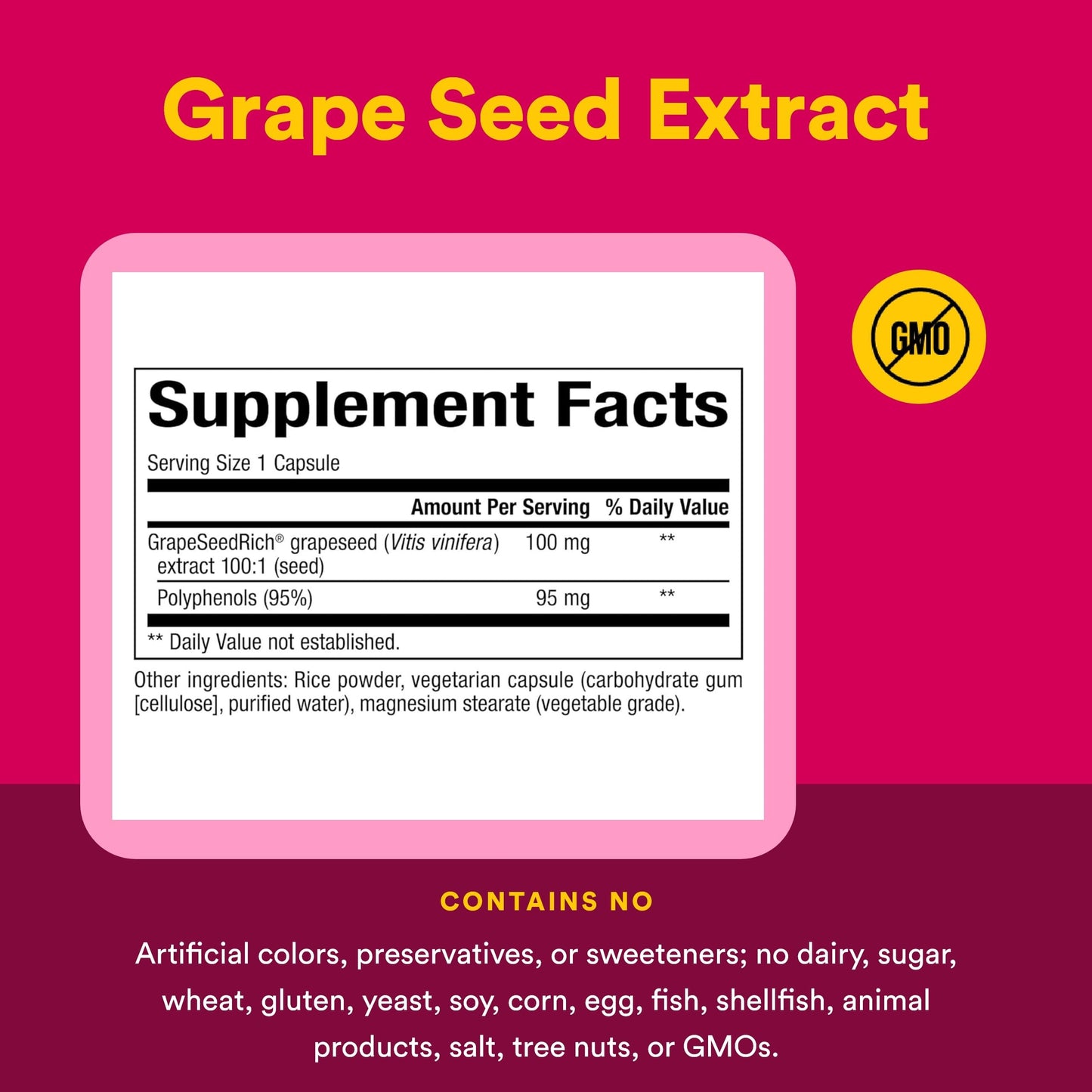 Natural Factors Grape Seed Extract Capsules 60 Capsules