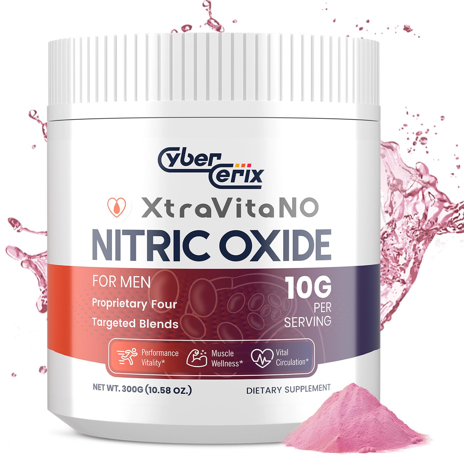 CyberCerix Nitric Oxide Booster Powder 10.58 oz