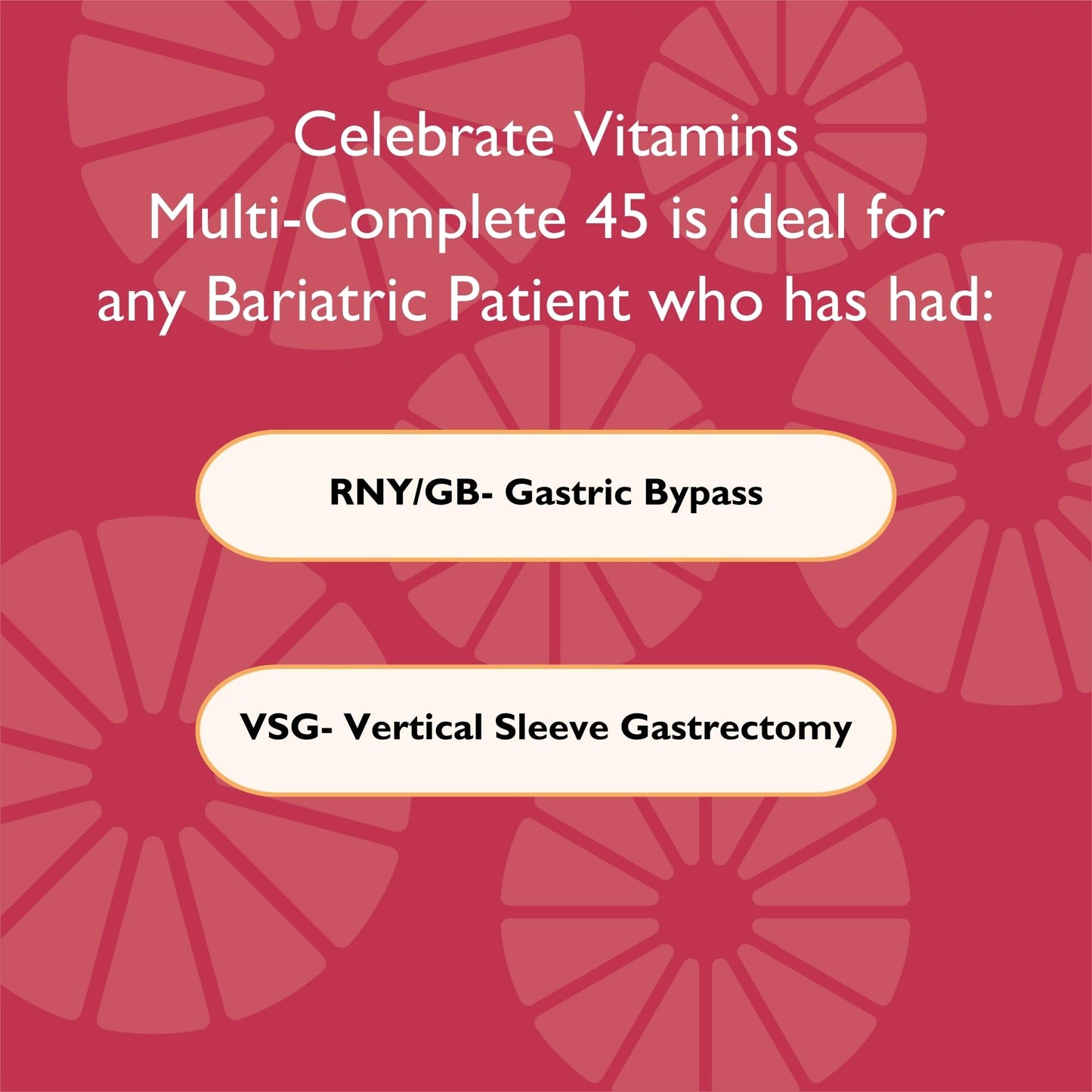 Celebrate Bariatric Supplements Multi-Complete Tablet, 60 Tablets