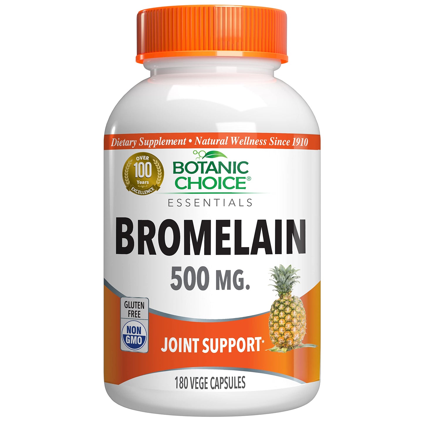 Botanic Choice Bromelain 500 mg Capsule, 180 Count