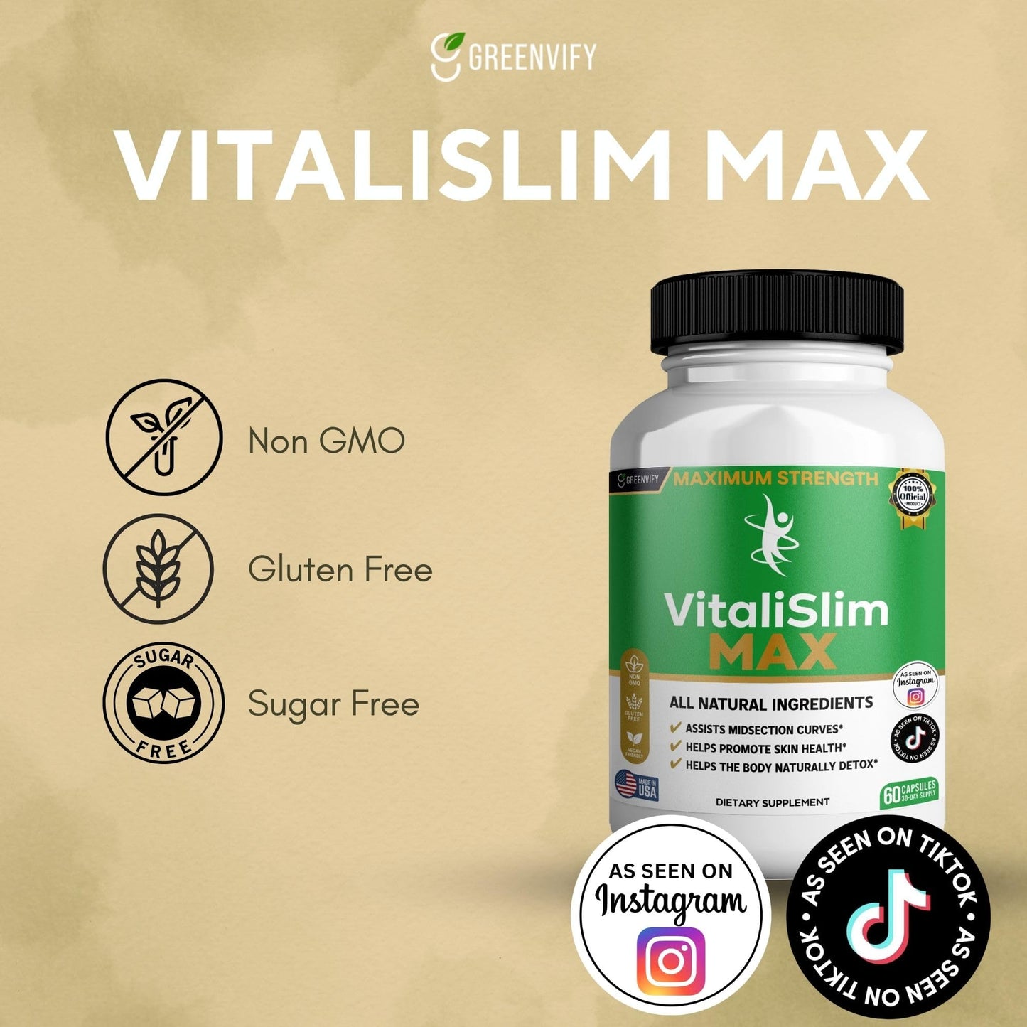 GREENVIFY Ever Joint MAX Support Supplement, 60 Capsules