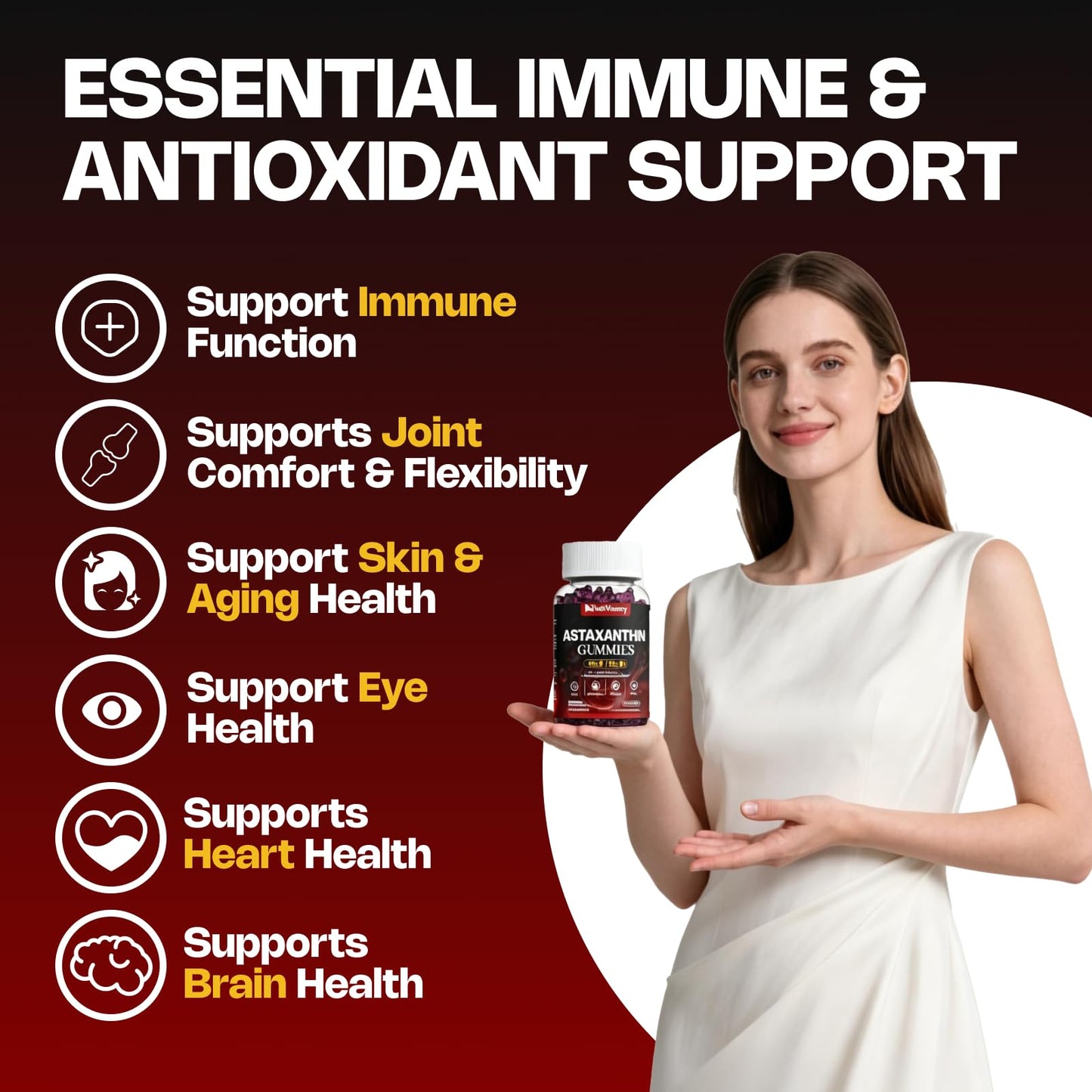 NutriVivency Astaxanthin Gummies 60 Count