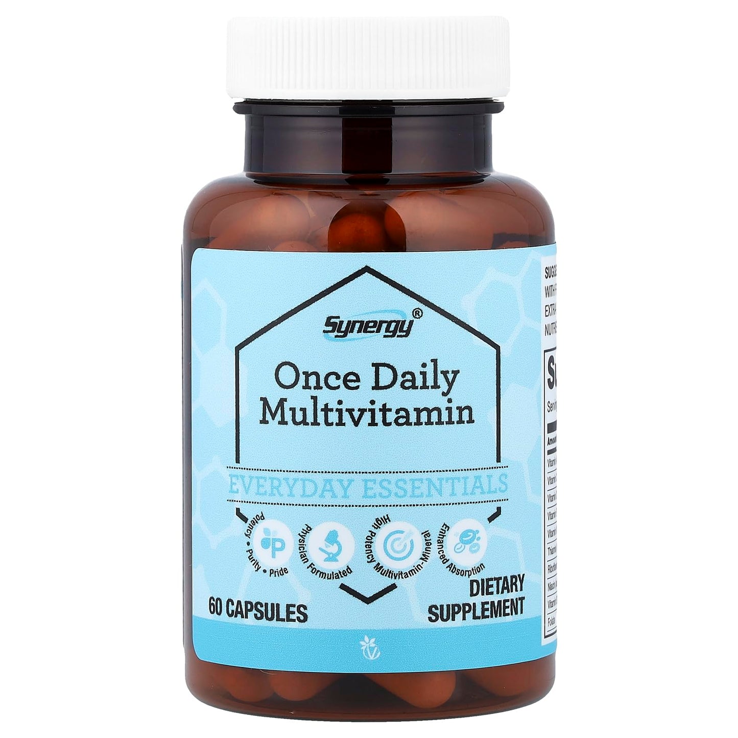 NSI Vitacost Synergy Once Daily Multi-Vitamin Capsules 60